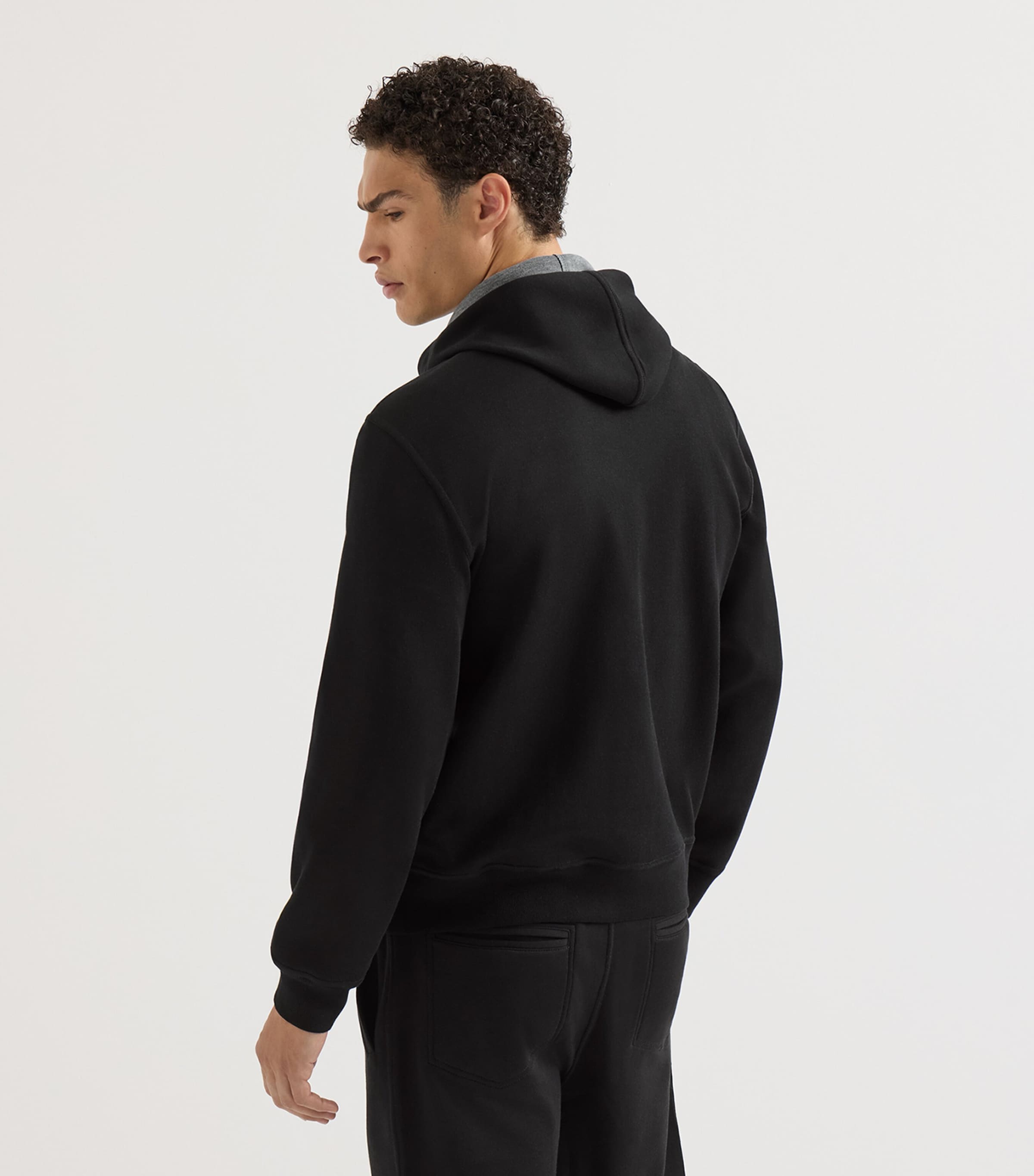 Brunello Cucinelli Mens Cotton-Cashmere-Silk Hoodie Image 5