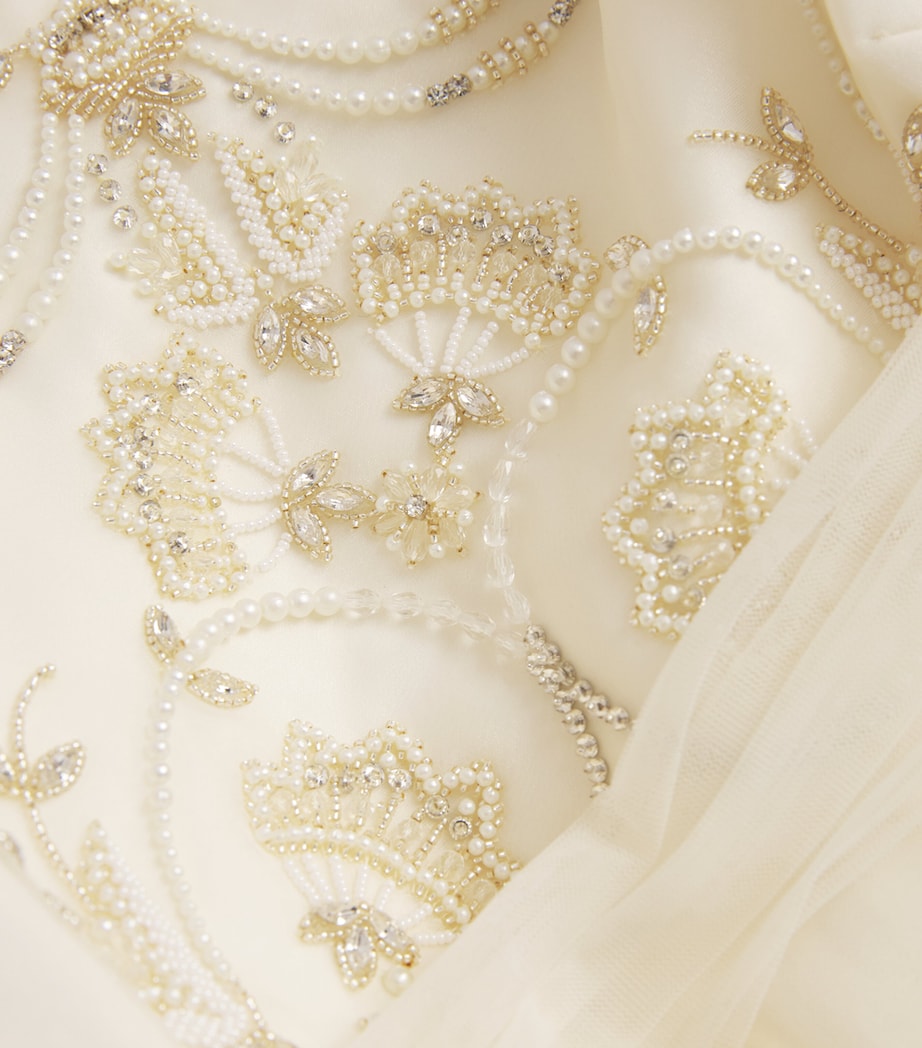 Tulle Embellished Dress (2-14 Years) IVORY Image 3