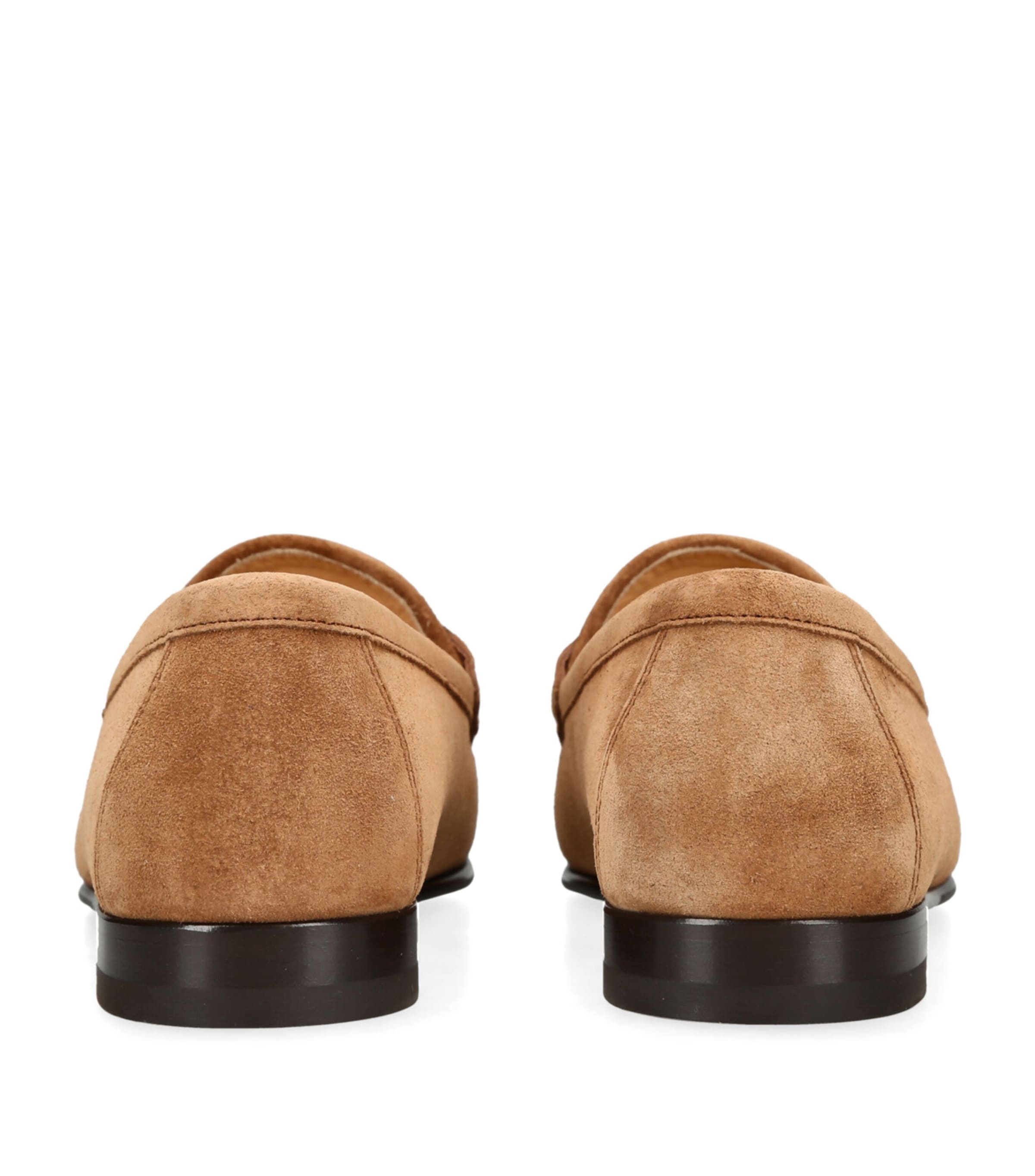 Brunello Cucinelli Suede Buckle Loafers Tan Image 2