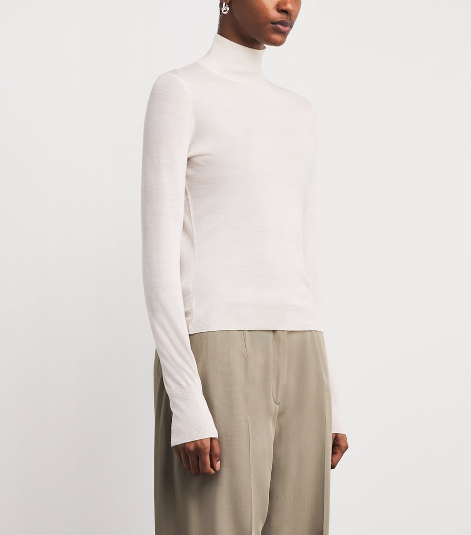 Wool Rollneck Top CREAM Image 3