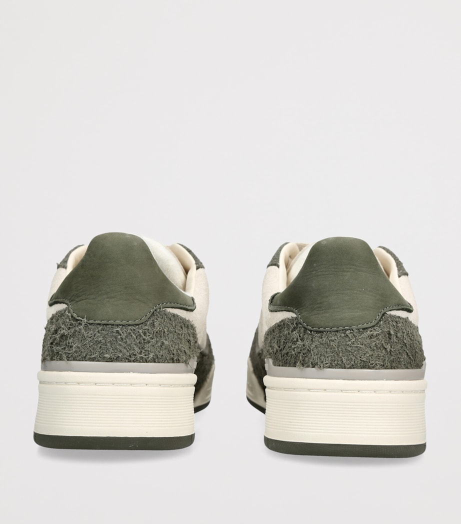 Axel Arigato Suede Clay Low-Top Sneakers Green Comb Image 2