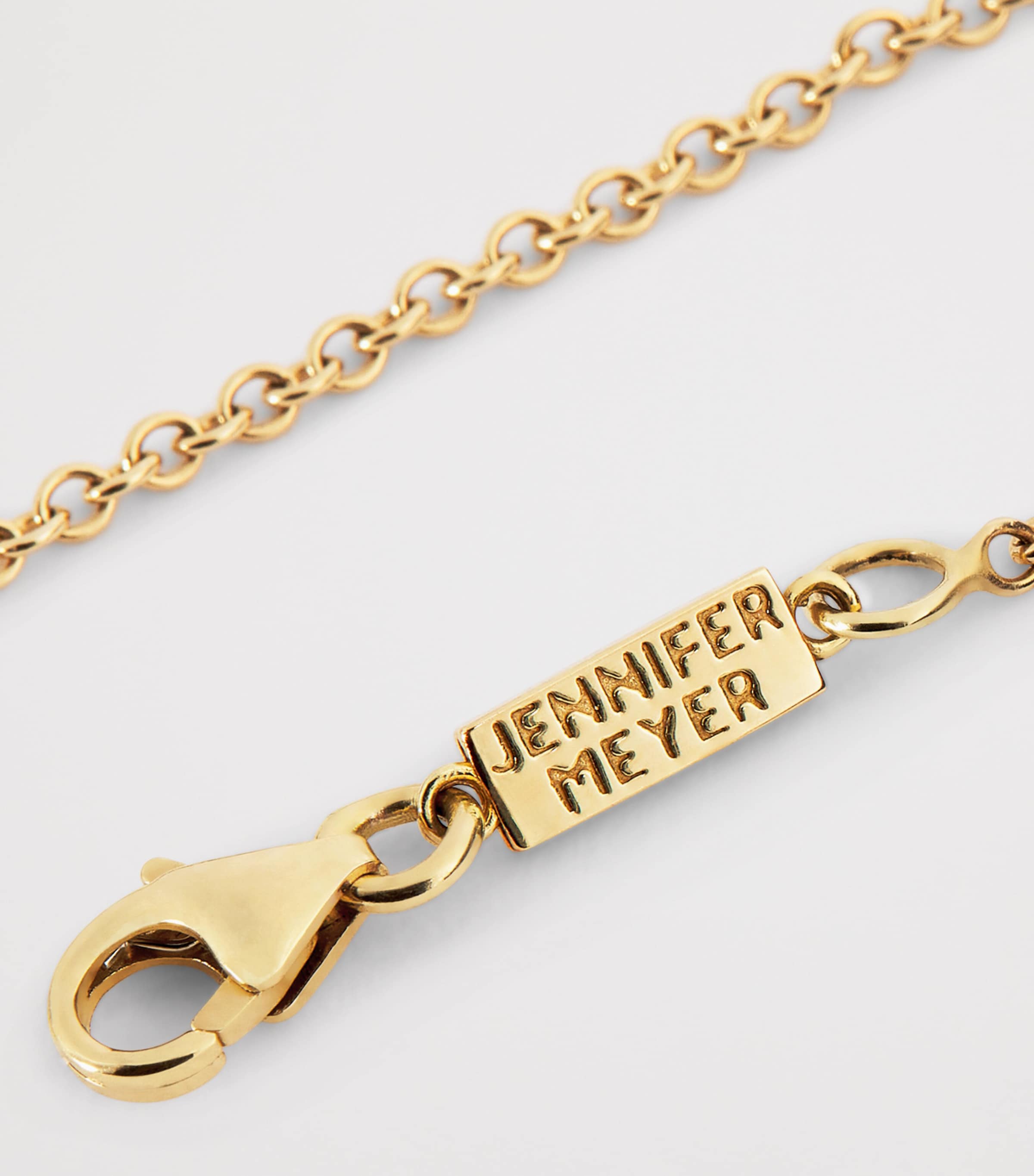 Mini Yellow Gold and Diamond 70s Evil Eye Bracelet YELLOW GOLD Image 4