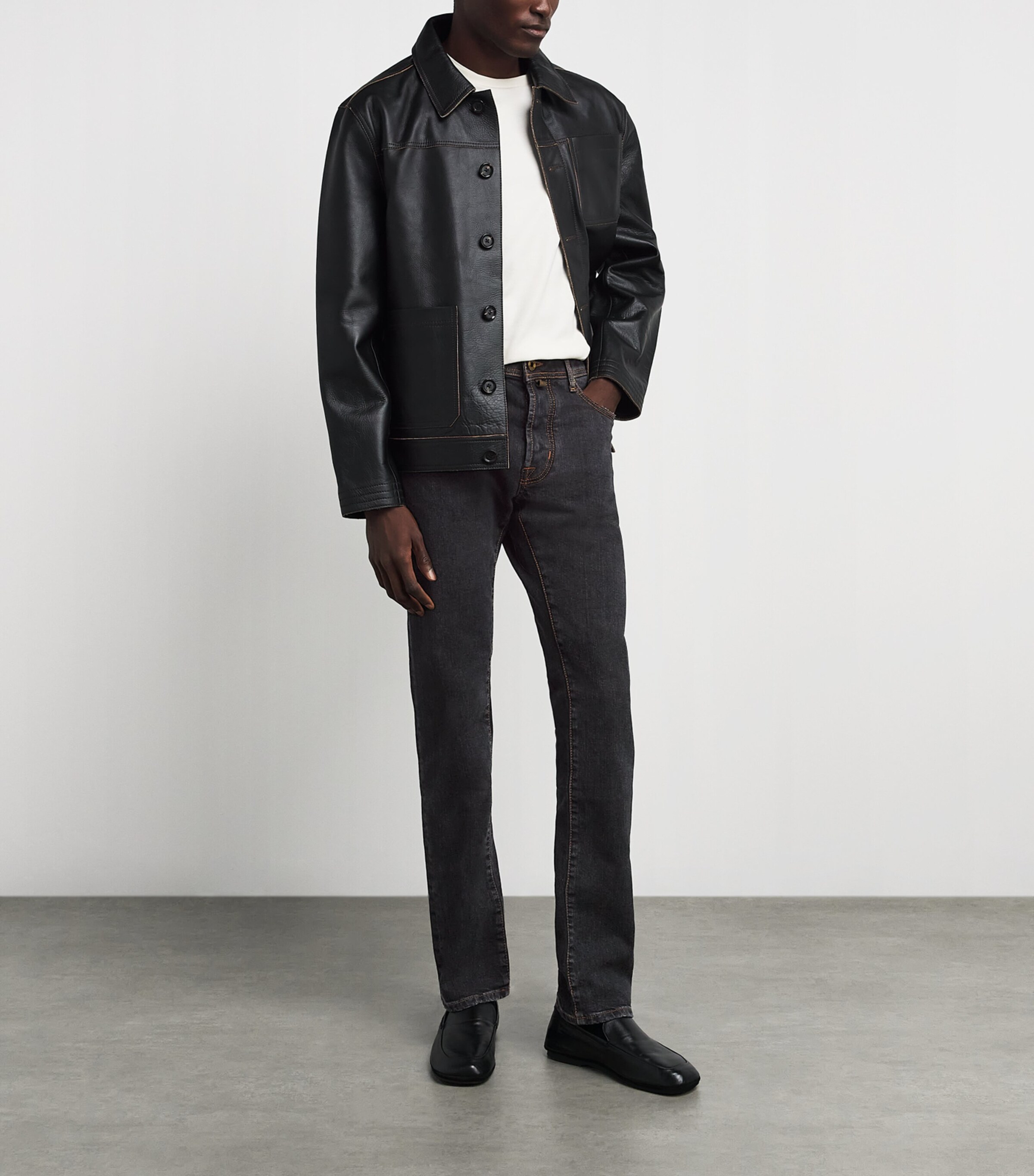 Jacob Cohën Mens Bard Slim Jeans Grey Image 2