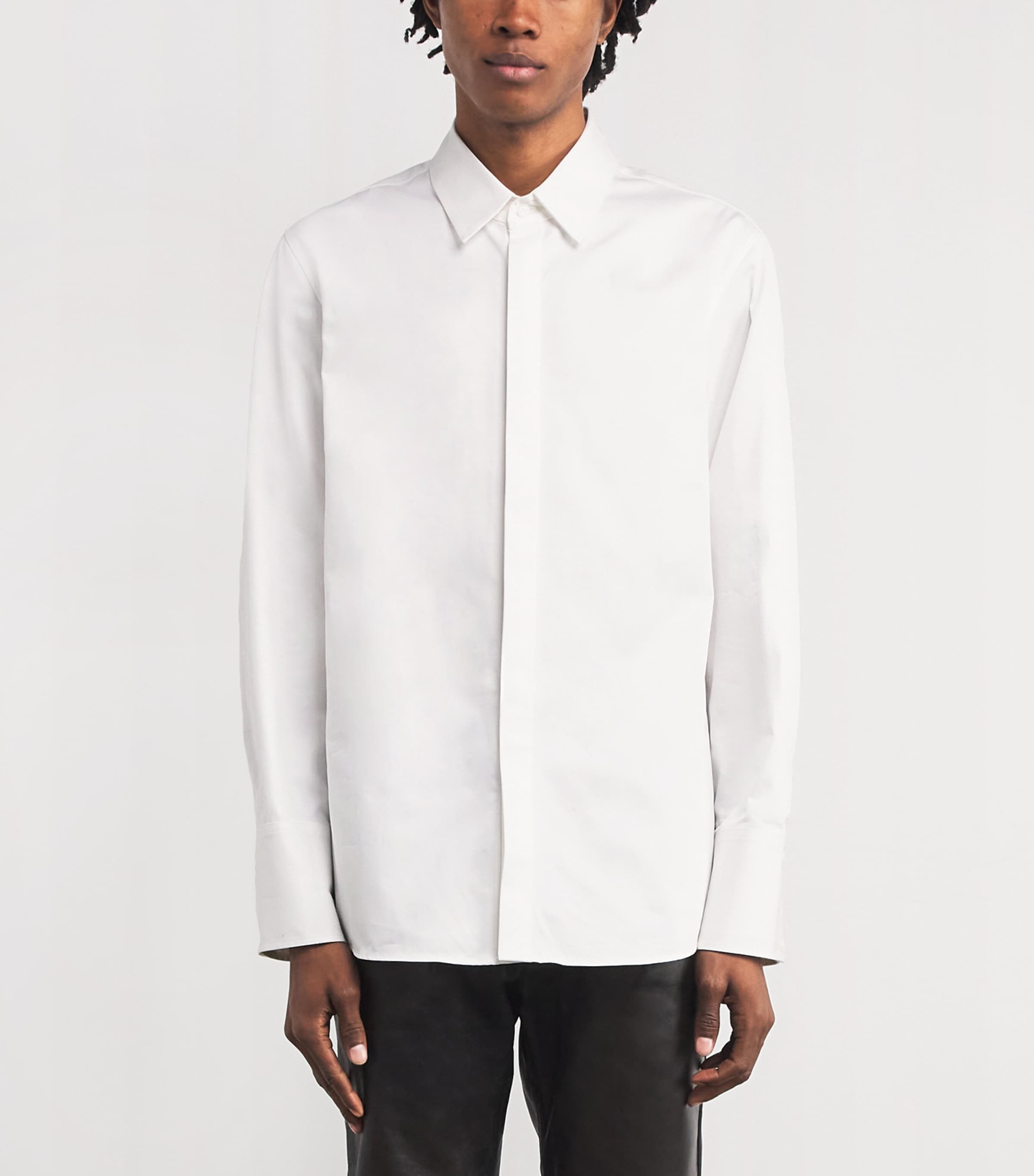 Cotton Logo Shirt SALT WHITE Image 3