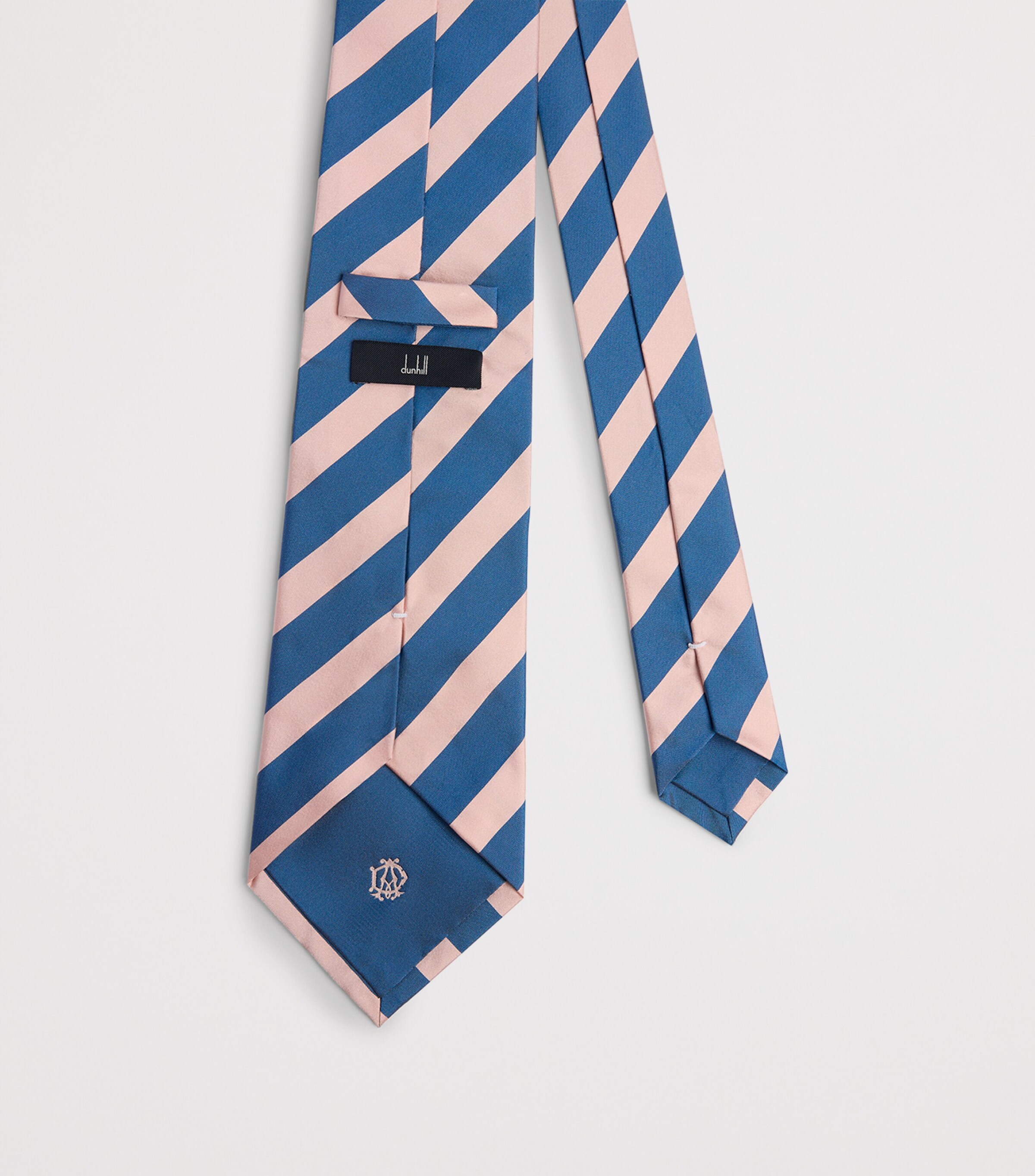 Dunhill Mulberry Silk Stripe Tie Pink Image 2