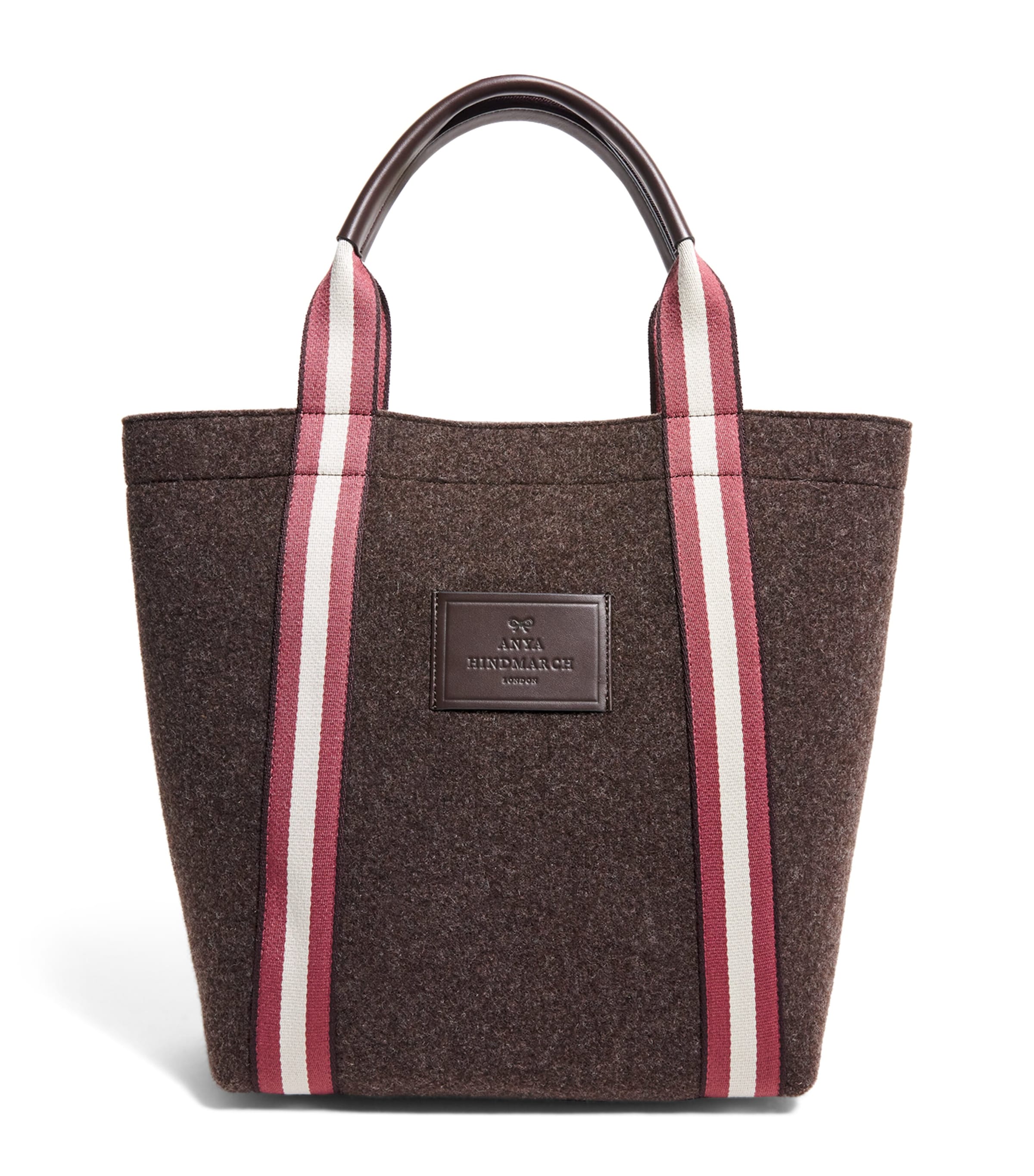 Anya Hindmarch Midi Pont Tote Bag In Burgundy