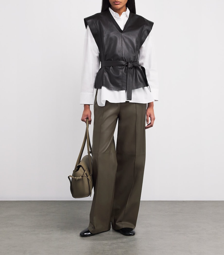 Lambskin Loose Trousers A8176 Image 2