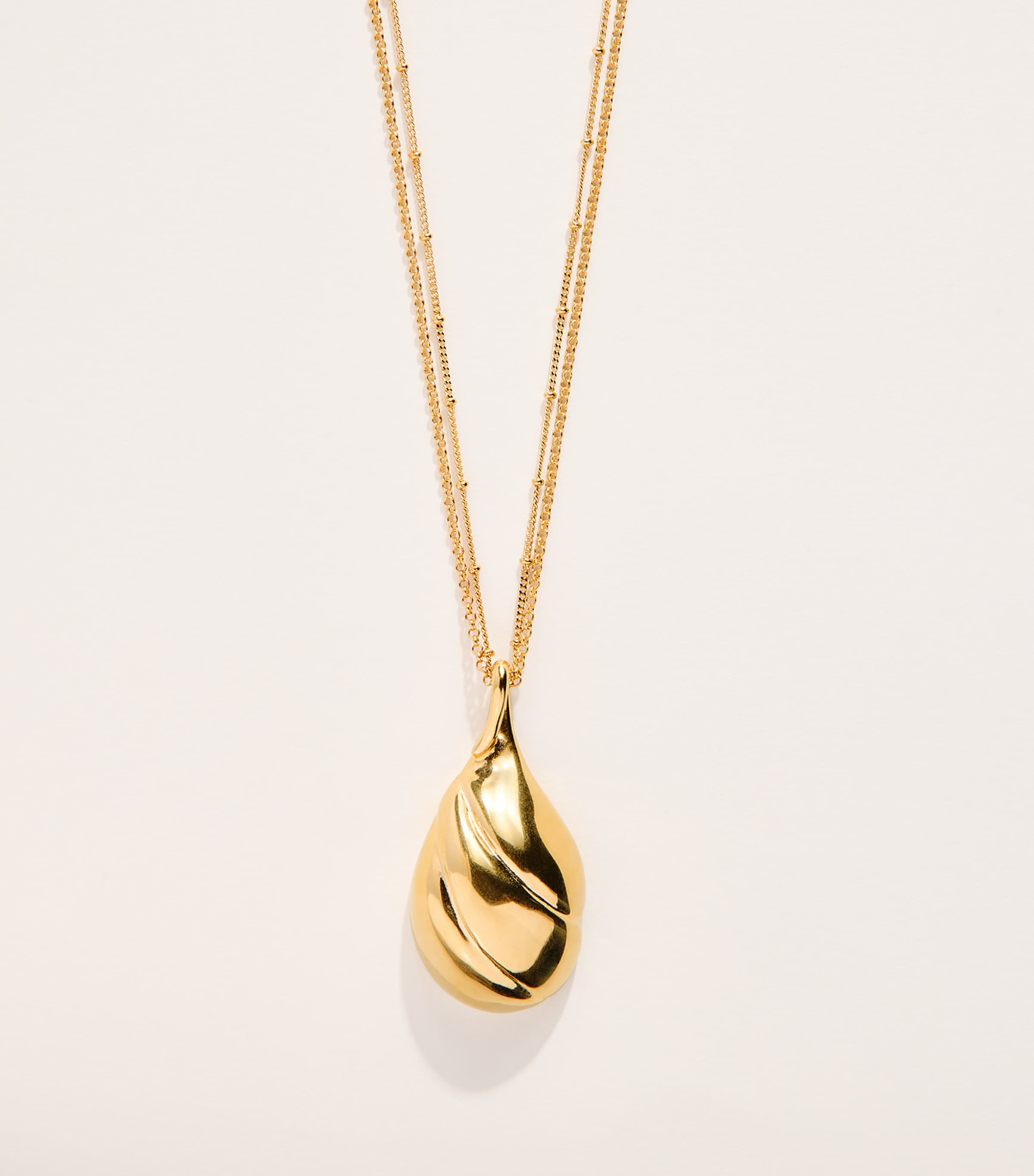 Chloé Mirror Pendant Necklace Gold Silver Image 1