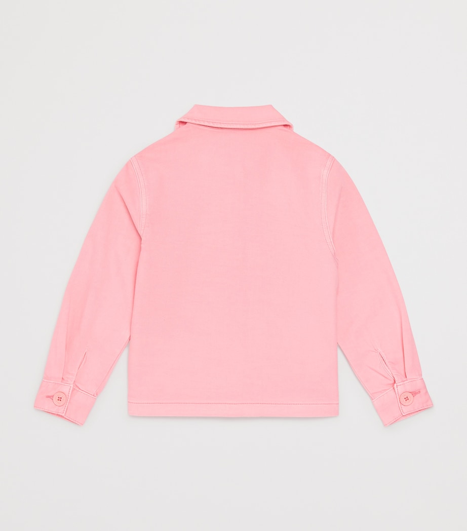 Embroidered Denim Jacket (2-14 Years) 509PINK Image 2