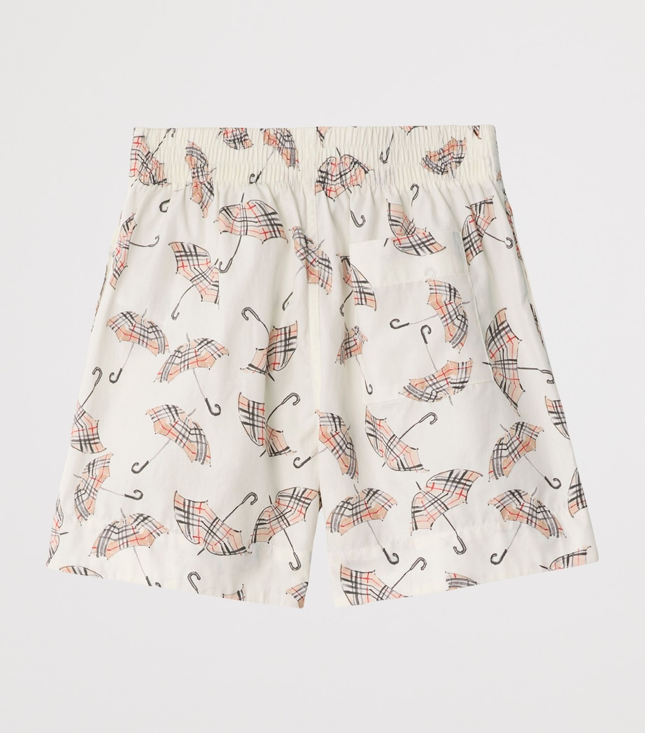 Cotton Umbrella Print Shorts (3-12 Years) CALICO WHITE IP PTTN Image 2