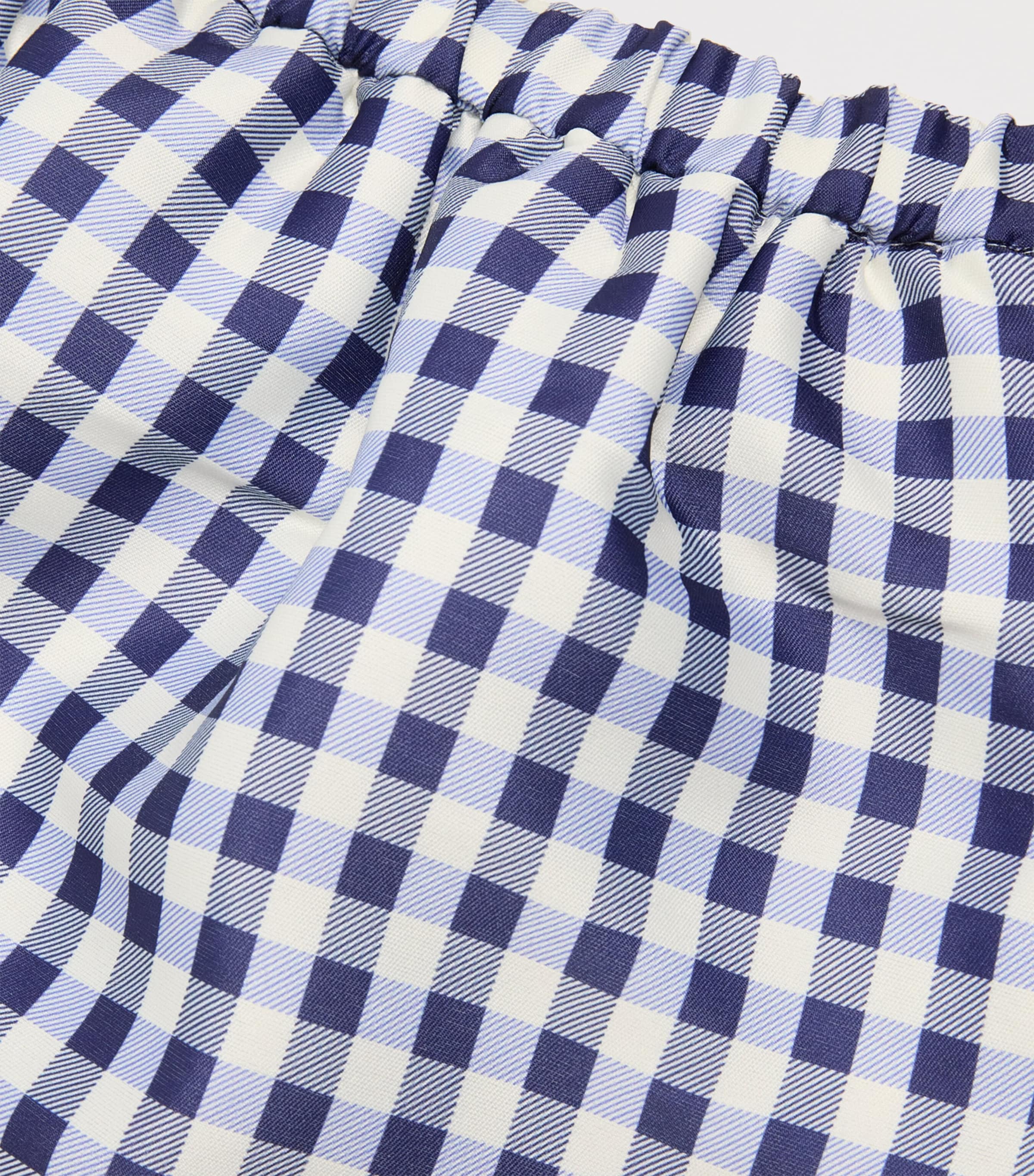 Taffeta Gingham Skirt (3-12 Years) BLUE Image 4