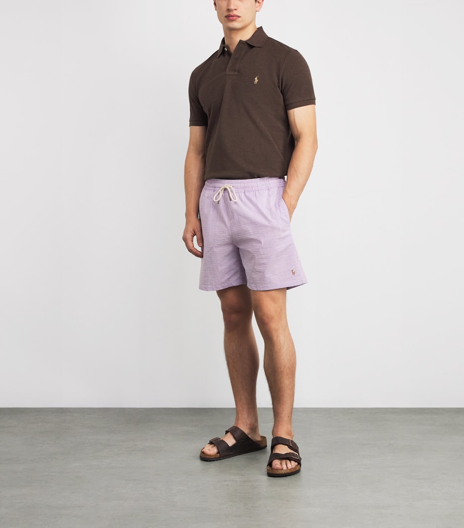 Seersucker Traveller Swim Shorts PURPLE SEERSUCKER Image 2