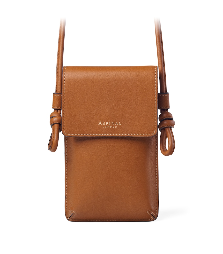 Leather Ella Phone Pouch TAN Image 1