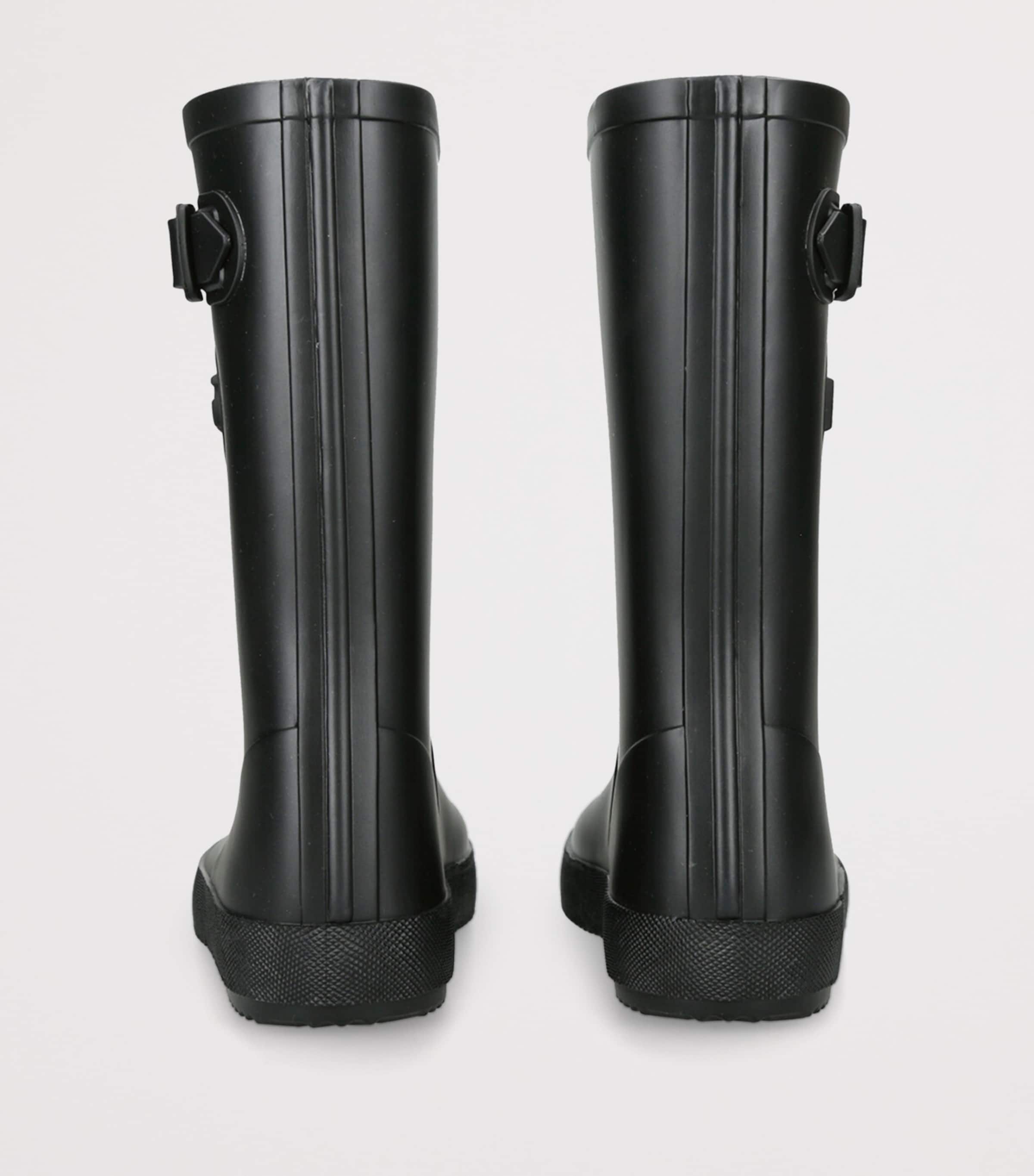 Logo Patch Wellington Boots BLACK Image 2
