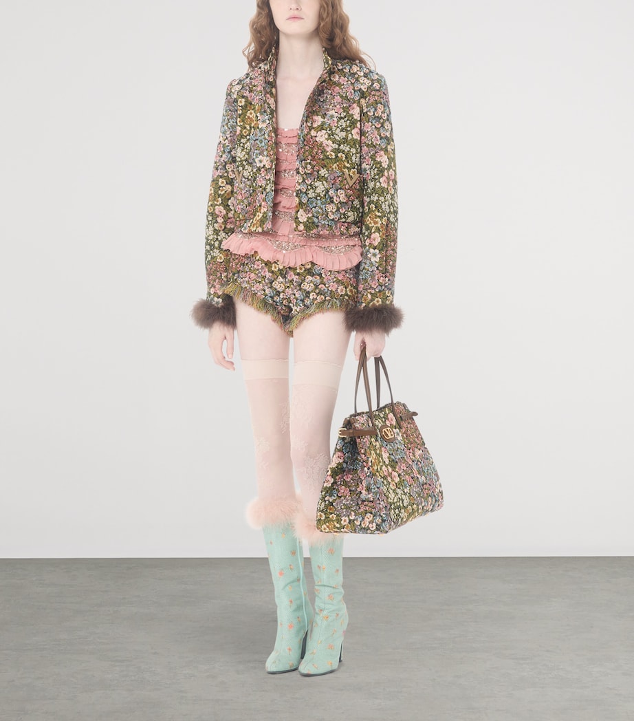 Medium Floral Antibes Tote Bag R9H Image 2