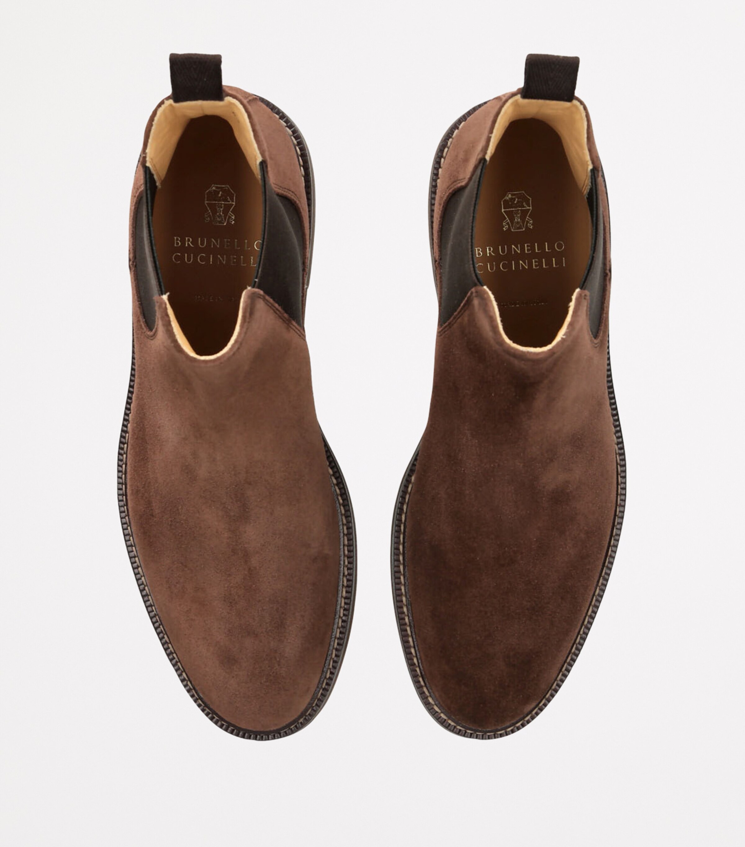 Suede Chelsea Boots BROWN Image 4