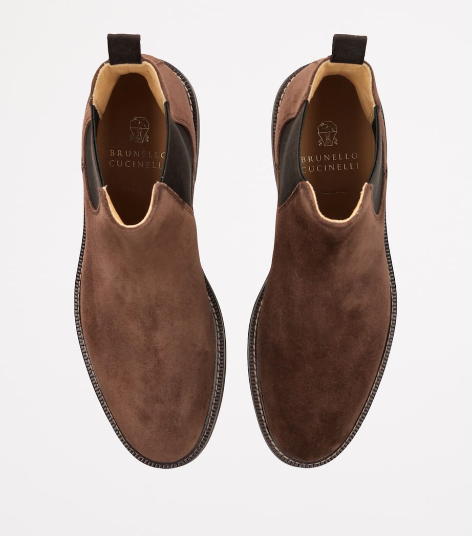 Suede Chelsea Boots BROWN Image 4