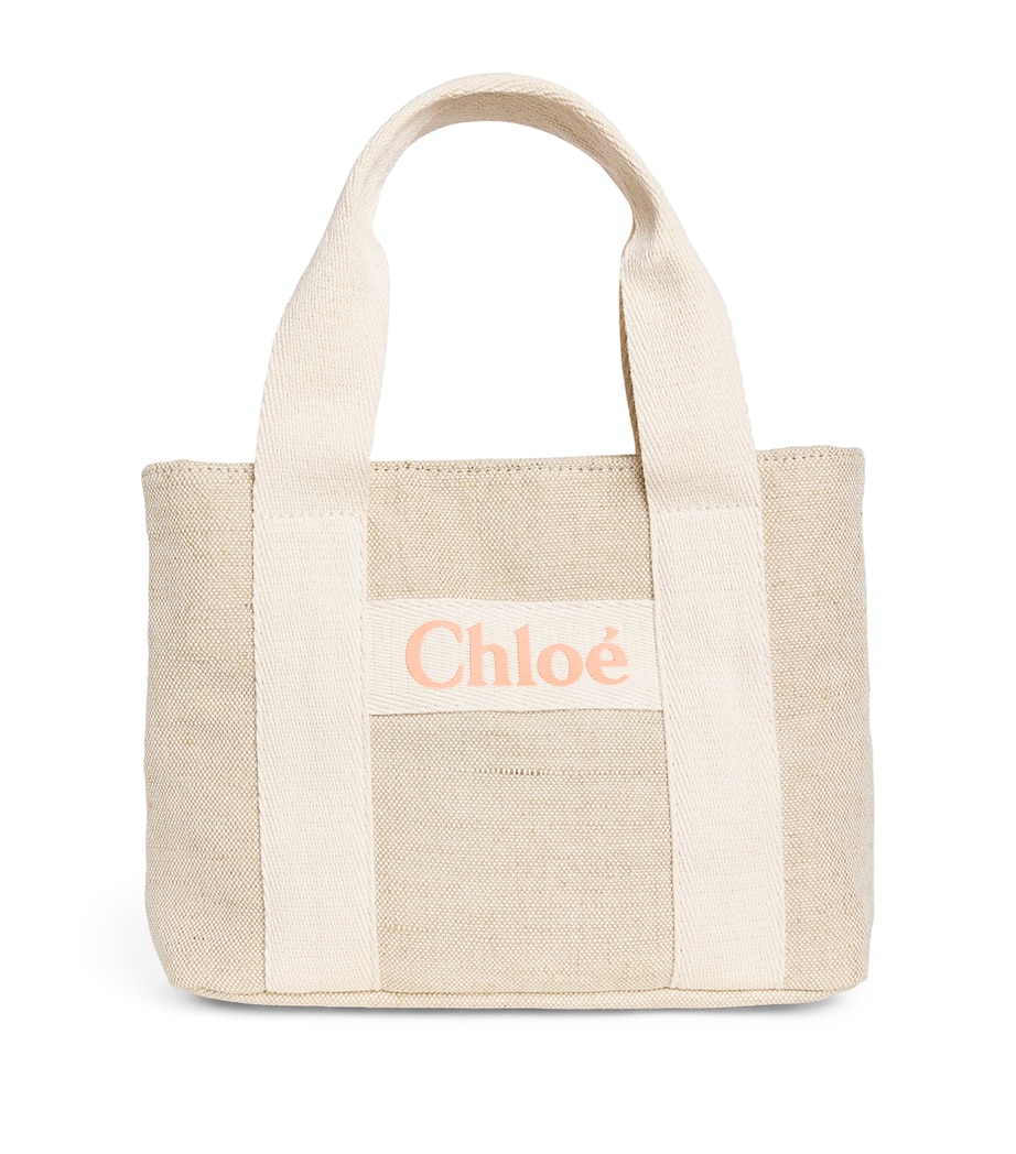 Chloé Kids Canvas Logo Shoulder Bag Unique Image 1