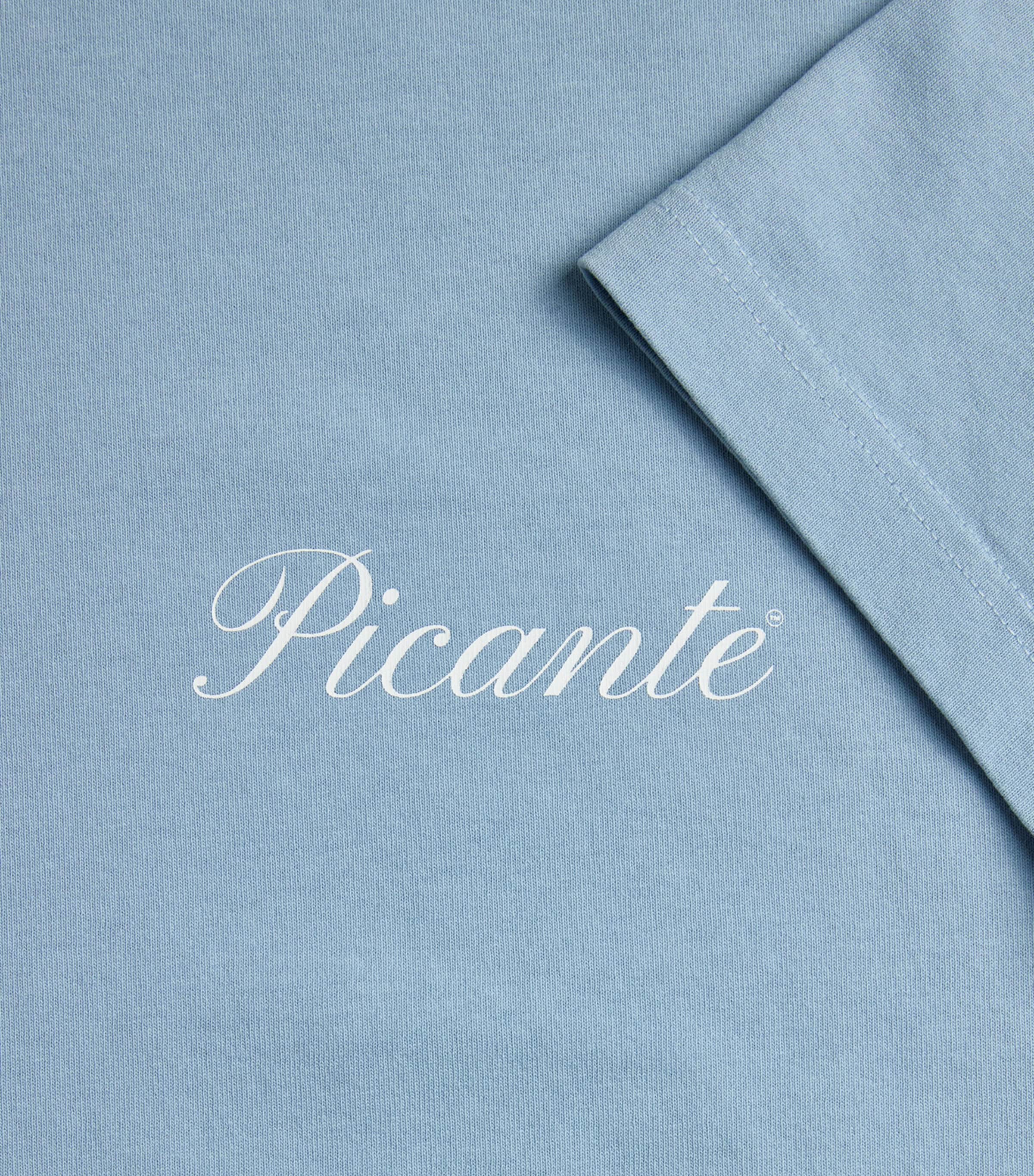 Picante Mens Organic Cotton Tailor Logo T-Shirt Blue Image 6