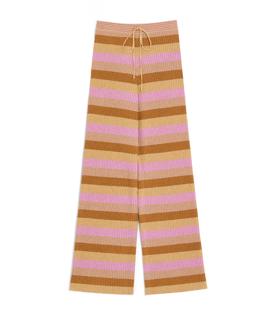 Valentino Womens Wool Stripe Sweatpants Image 1