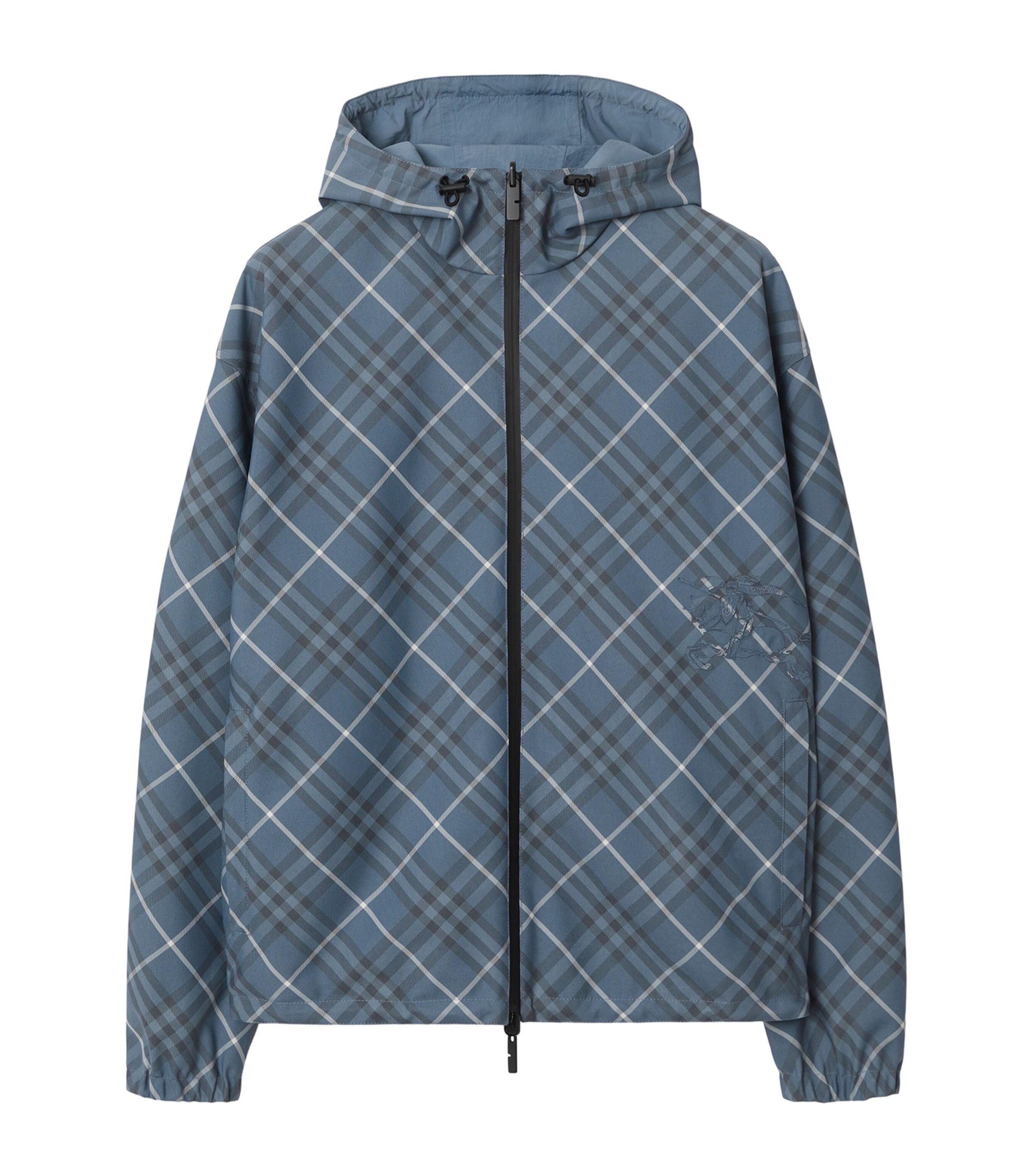 Burberry Reversible Check Jacket In Gray