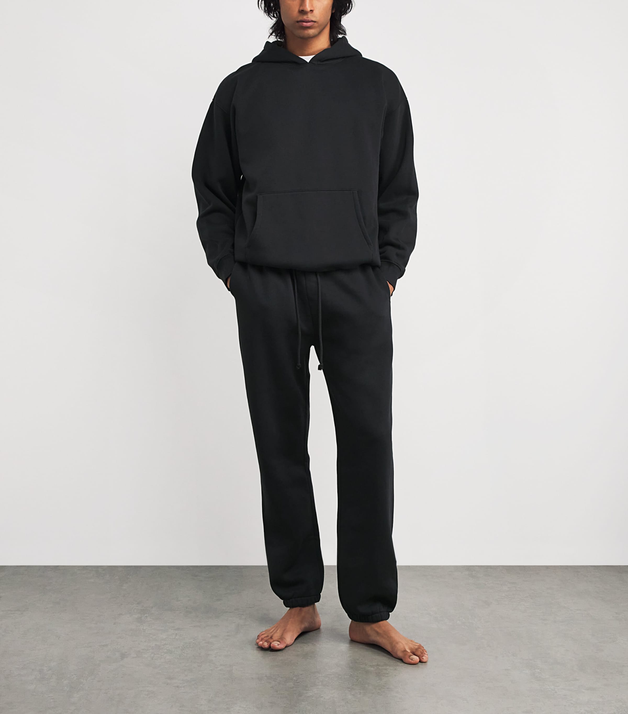 Fleece Lounge Relaxed Sweatpants WASHED ONYX Image 2