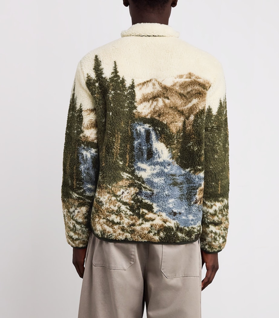 Fleece Mountain Graphic Jacket MULTI Image 4