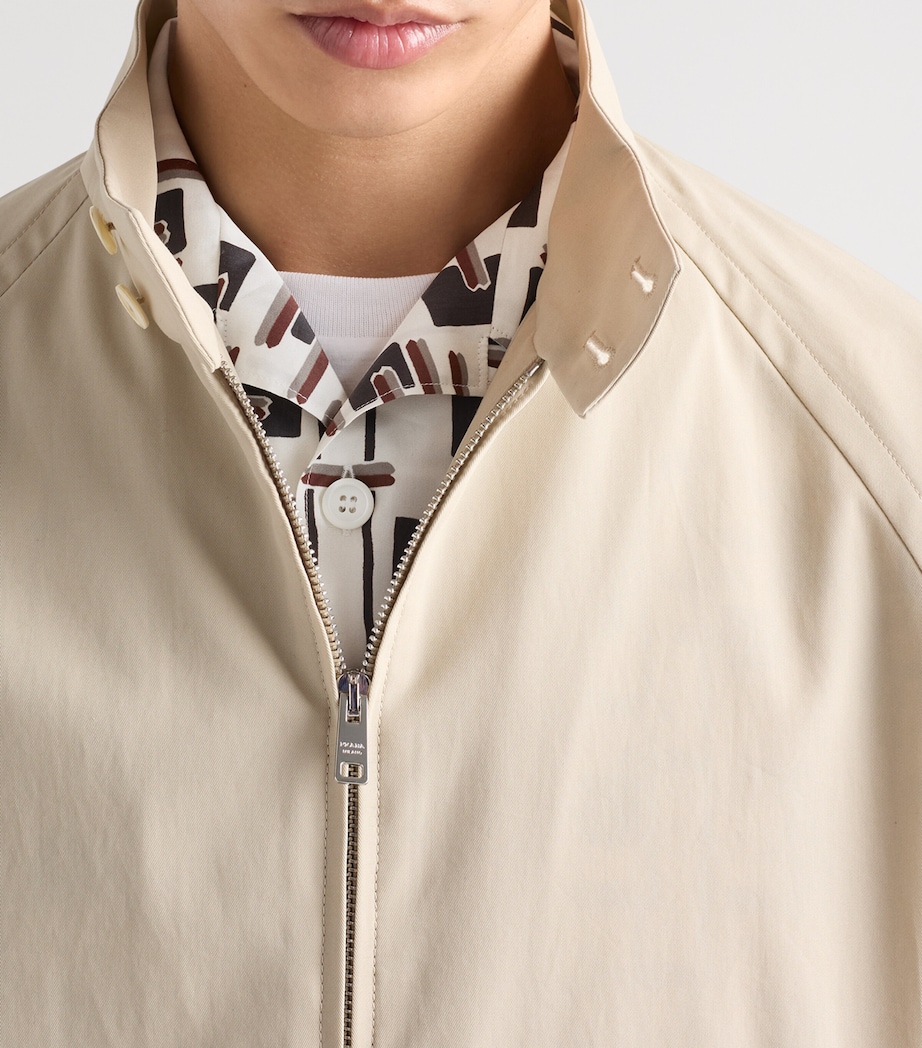 Prada Mens Cotton-Silk Printed Bowling Shirt Image 6