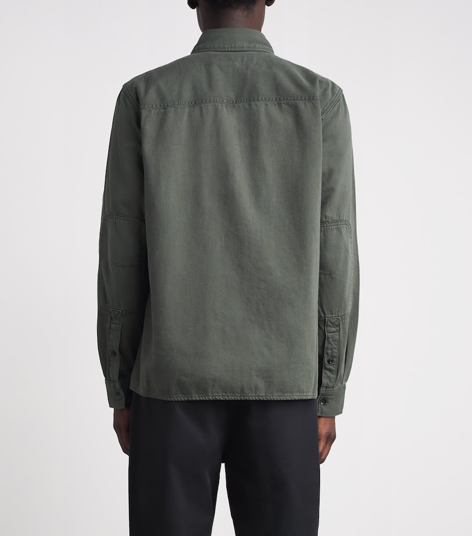 Rag & Bone Mens Workwear Denim Shirt Drkgrn Image 5