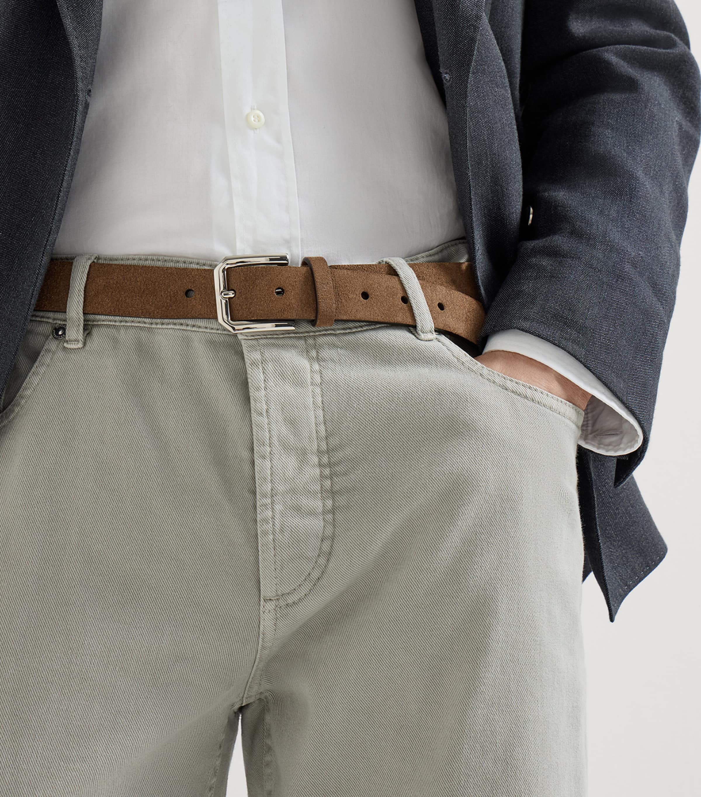 Brunello Cucinelli Reversible Leather Belt Image 2