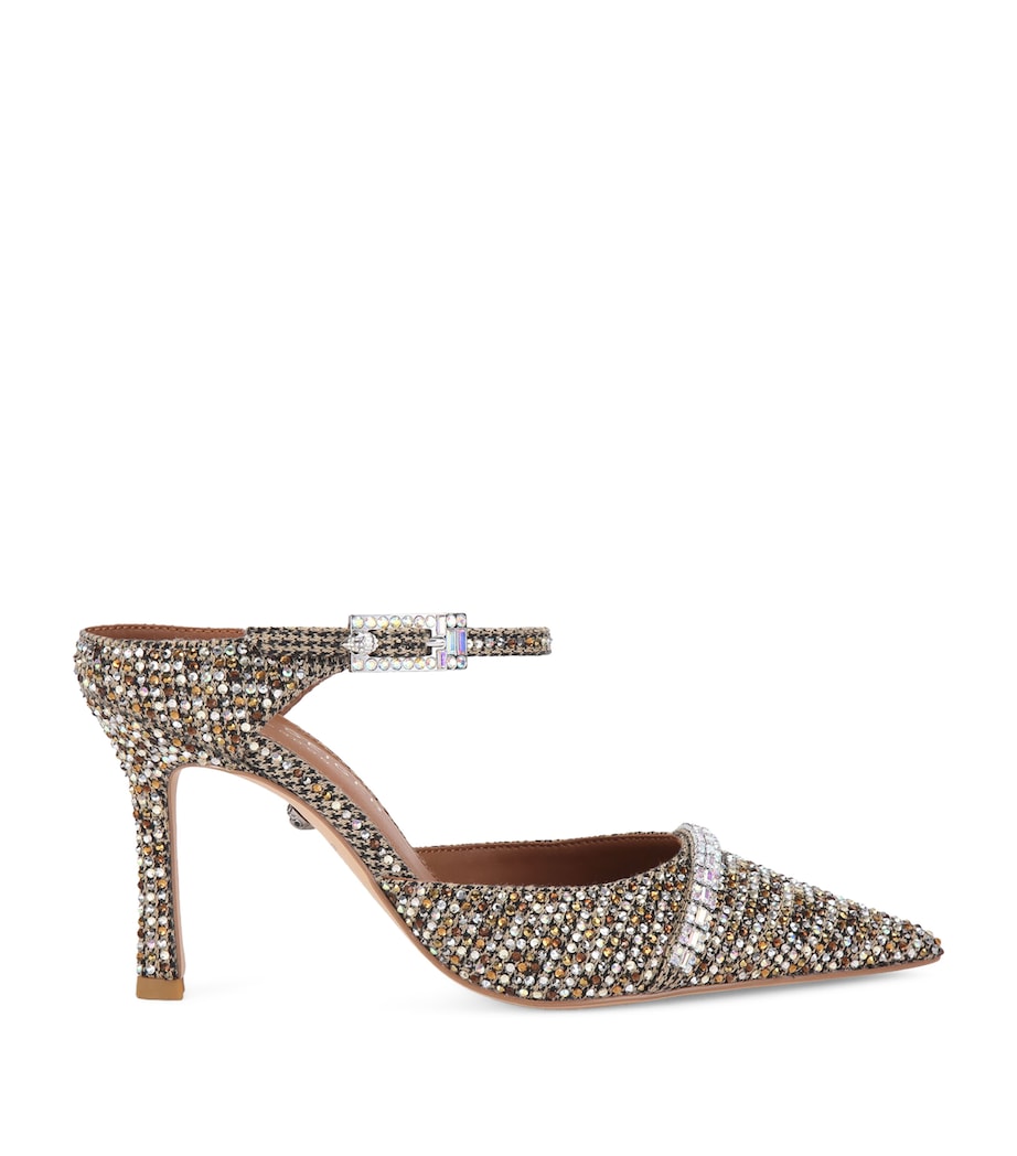Embellished Strass Point Mules 90 BEIGE COMB Image 1