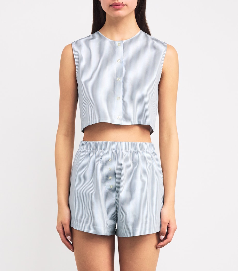 Cotton Striped Yoshi Top SEASIDE STRIPE Image 3