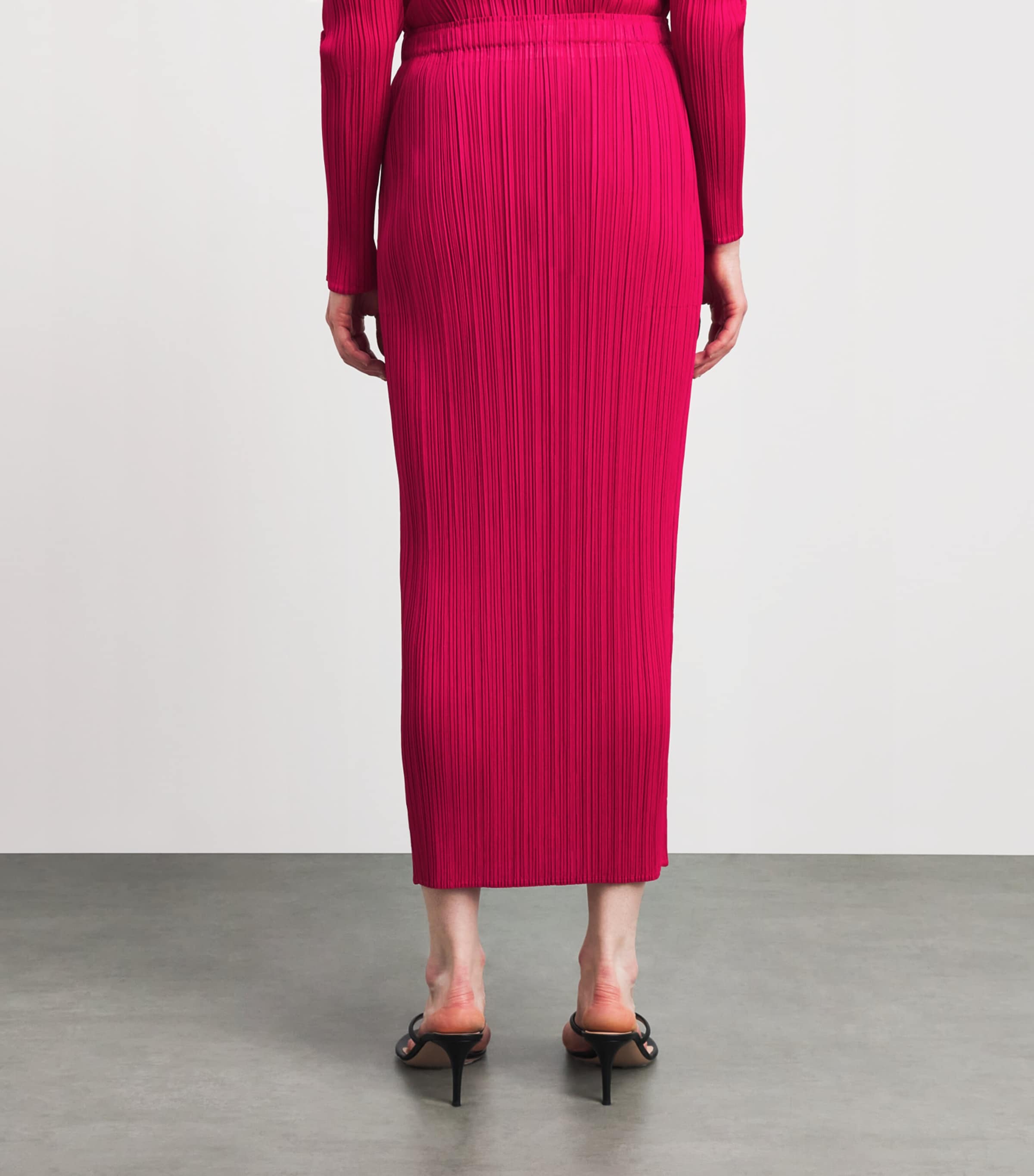 Pleats Please Issey Miyake Womens New Colorful Basics 4 Midi Skirt Image 5