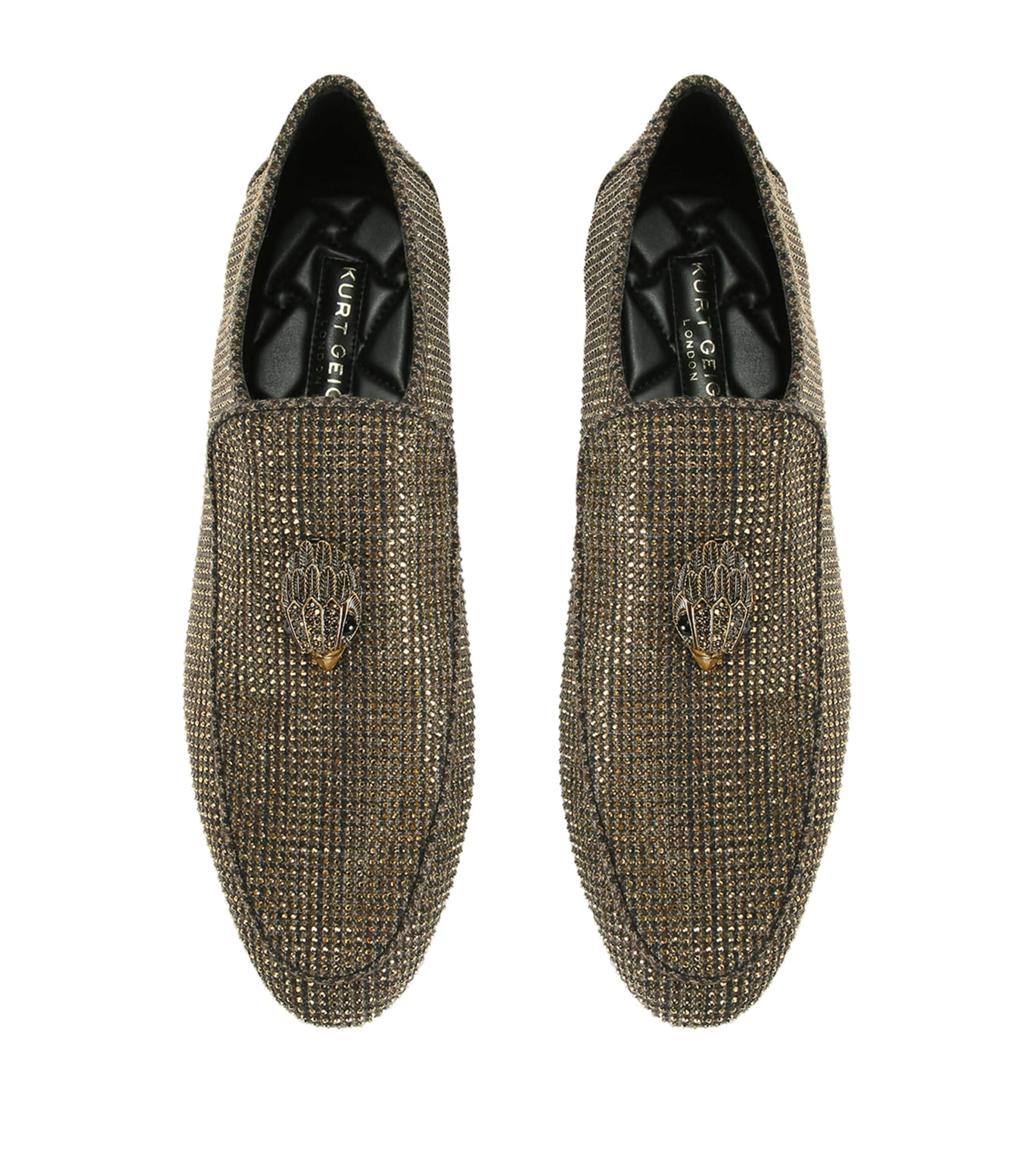 Embellished Hugh Eagle Loafers DARK BROWN Image 4