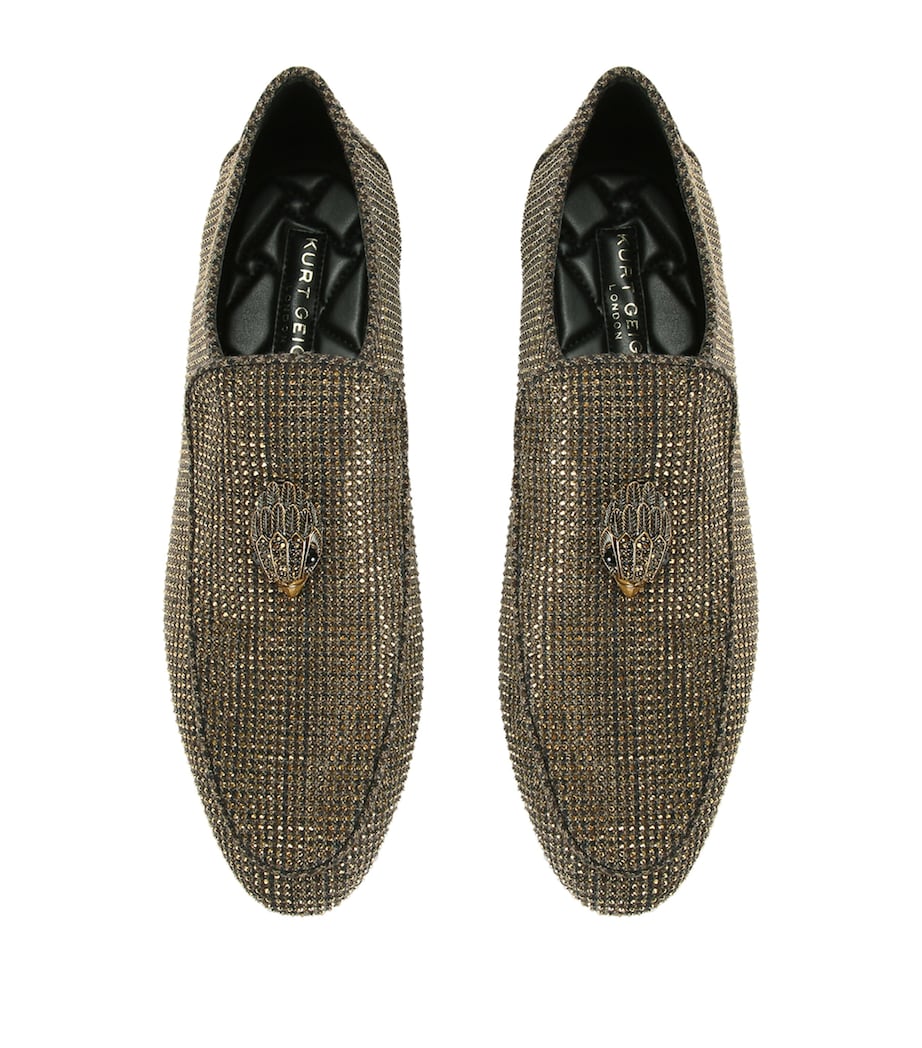 Embellished Hugh Eagle Loafers DARK BROWN Image 4