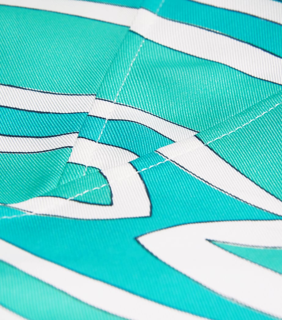 Silk Labirinto Print Midi Dress 053/TURQUOISE Image 6