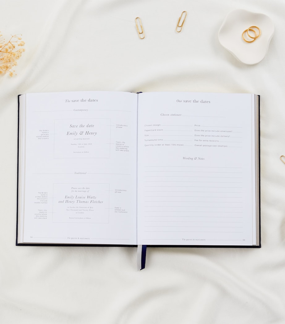 My Wedding Planner Journal NAVY, GOLD Image 9