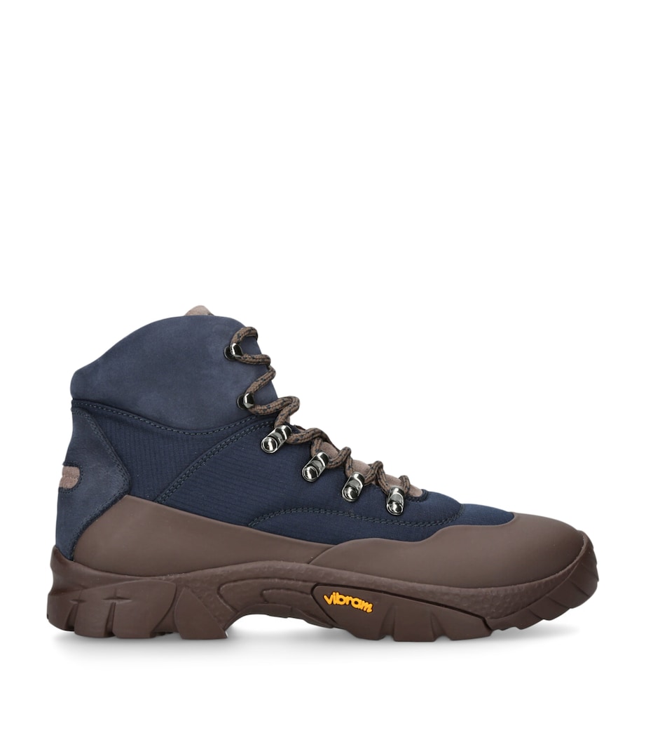 Suede Nylon-Trim Outdoor Boots BROWN/OTH Image 1