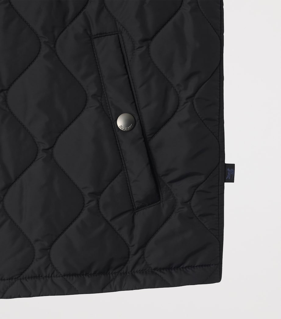 Burberry Mens Quilted Gilet Black Image 6