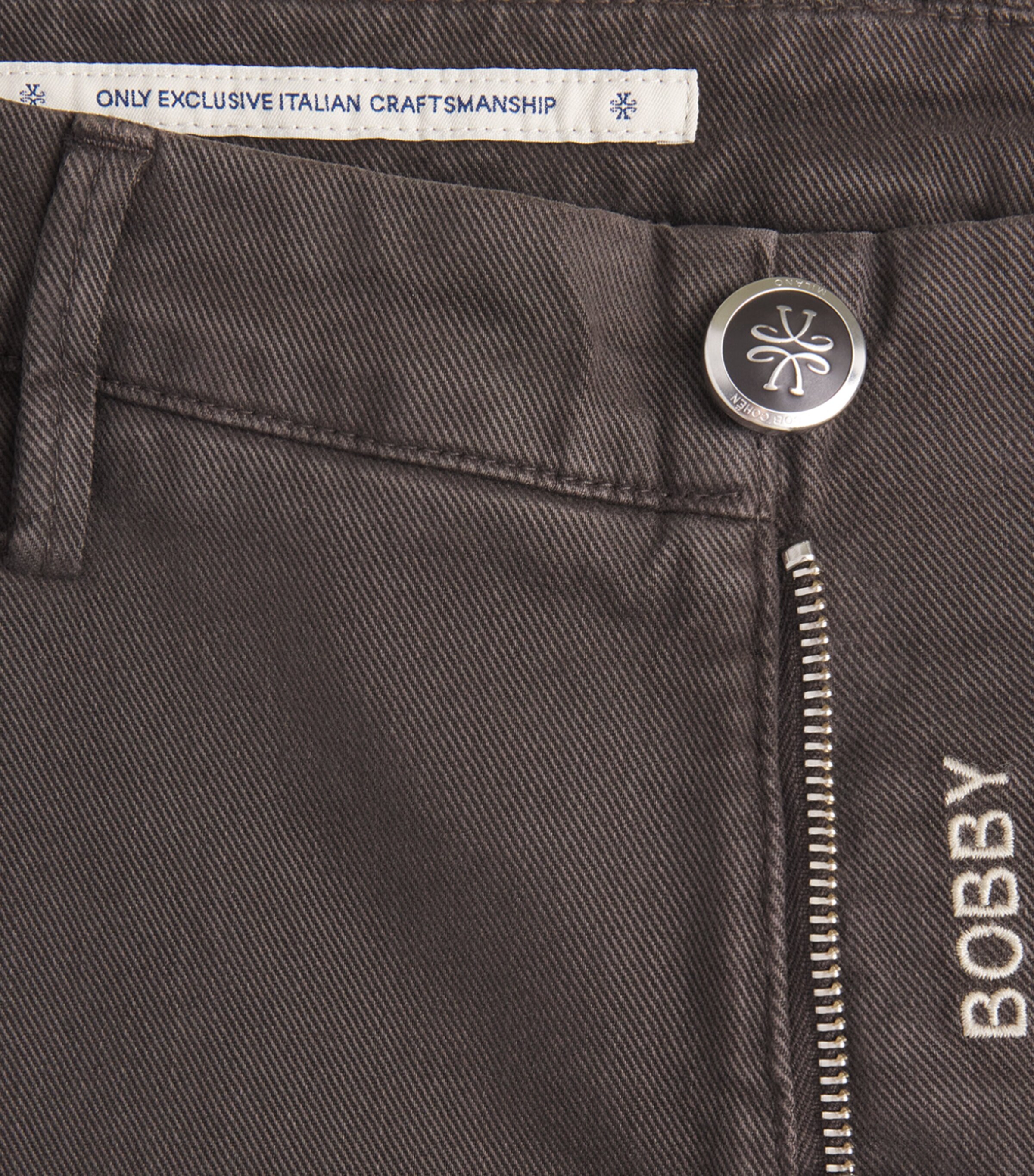 Jacob Cohën Mens Bobby Slim Chinos Brown Image 6