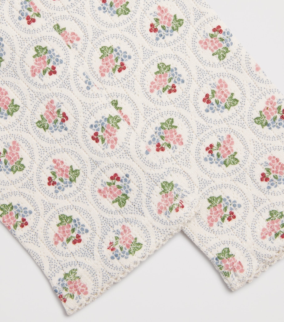 Organic Cotton Pointelle Minnie Trousers (1 Month-4 Years) P00105 VERONA BLUES Image 4