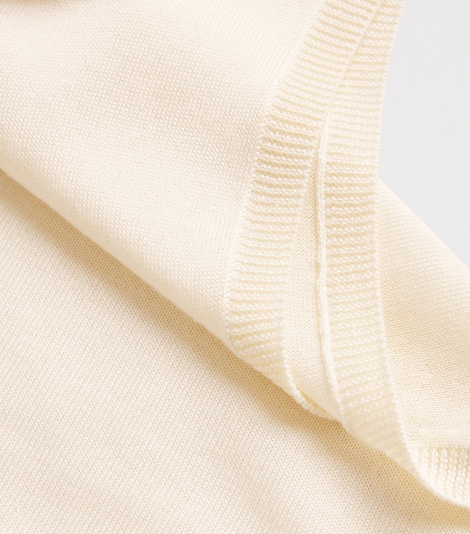 Cashmere-Silk Sleeveless Sweater Top IVORY Image 5
