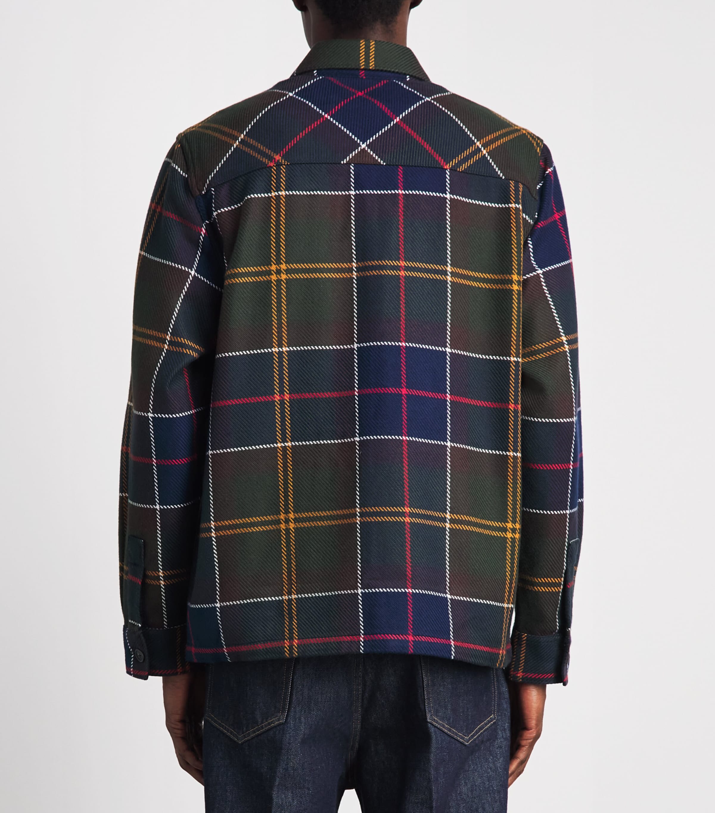 Barbour Mens Cotton Oversized Tartan Overshirt Classic Tartan Image 5