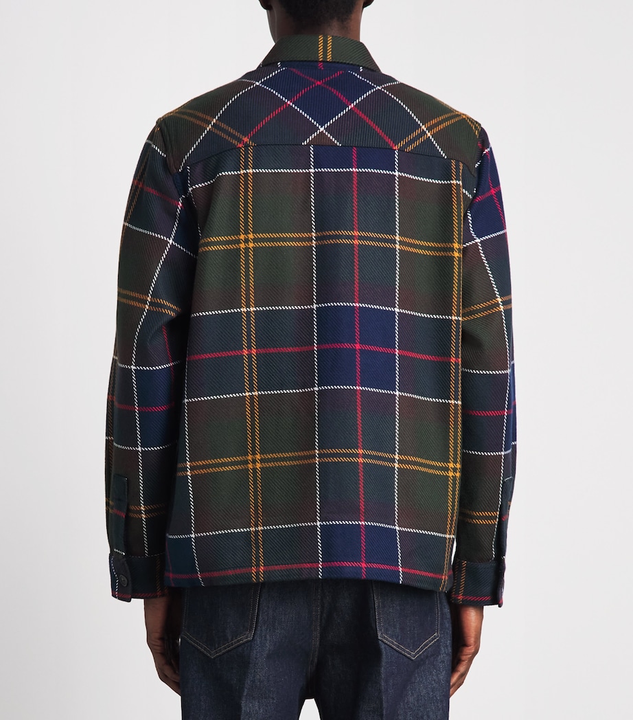 Barbour Mens Cotton Oversized Tartan Overshirt Classic Tartan Image 5