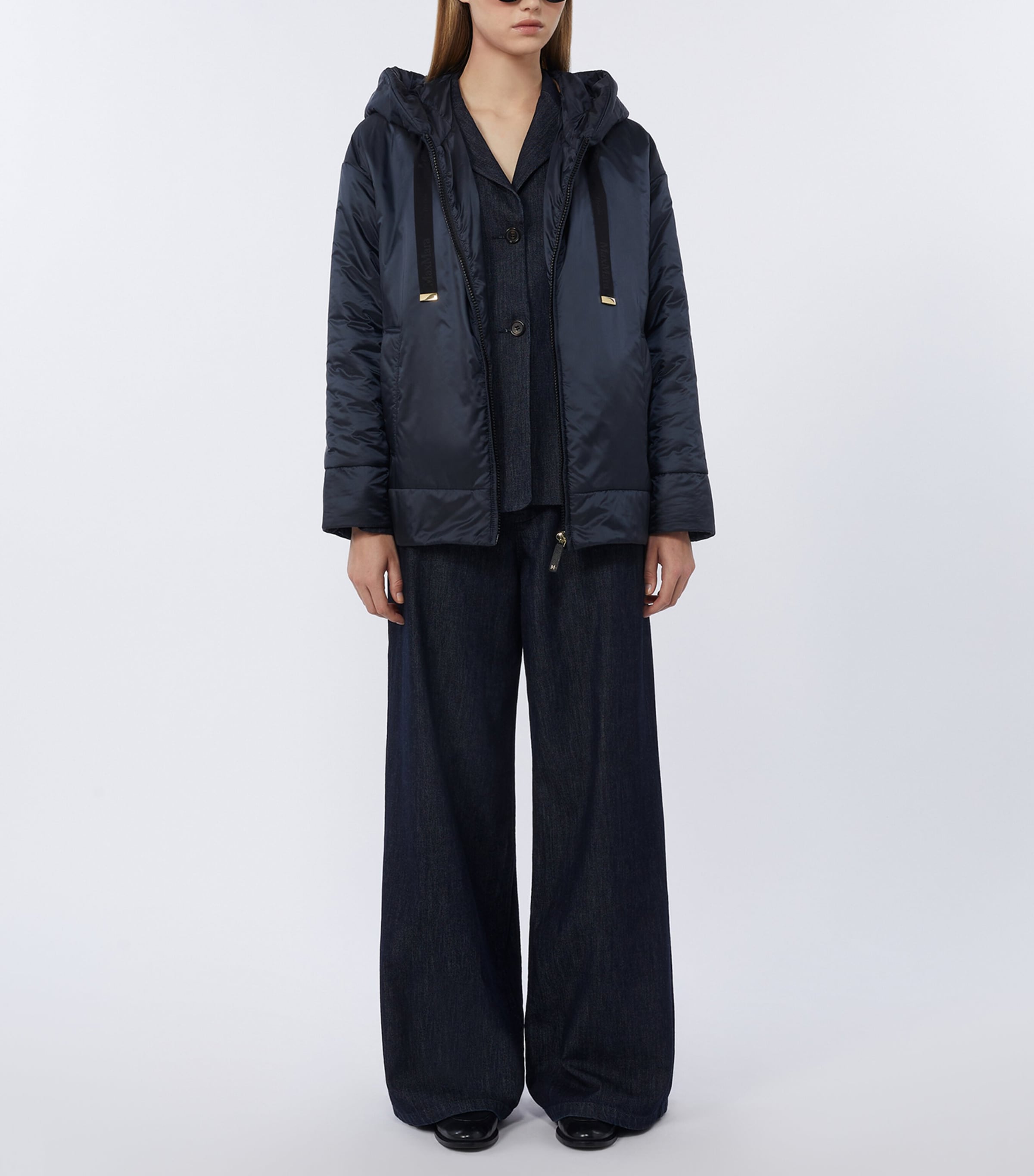 Water-Repellent Relaxed Padded Jacket MIDNIGHTBLUE Image 2