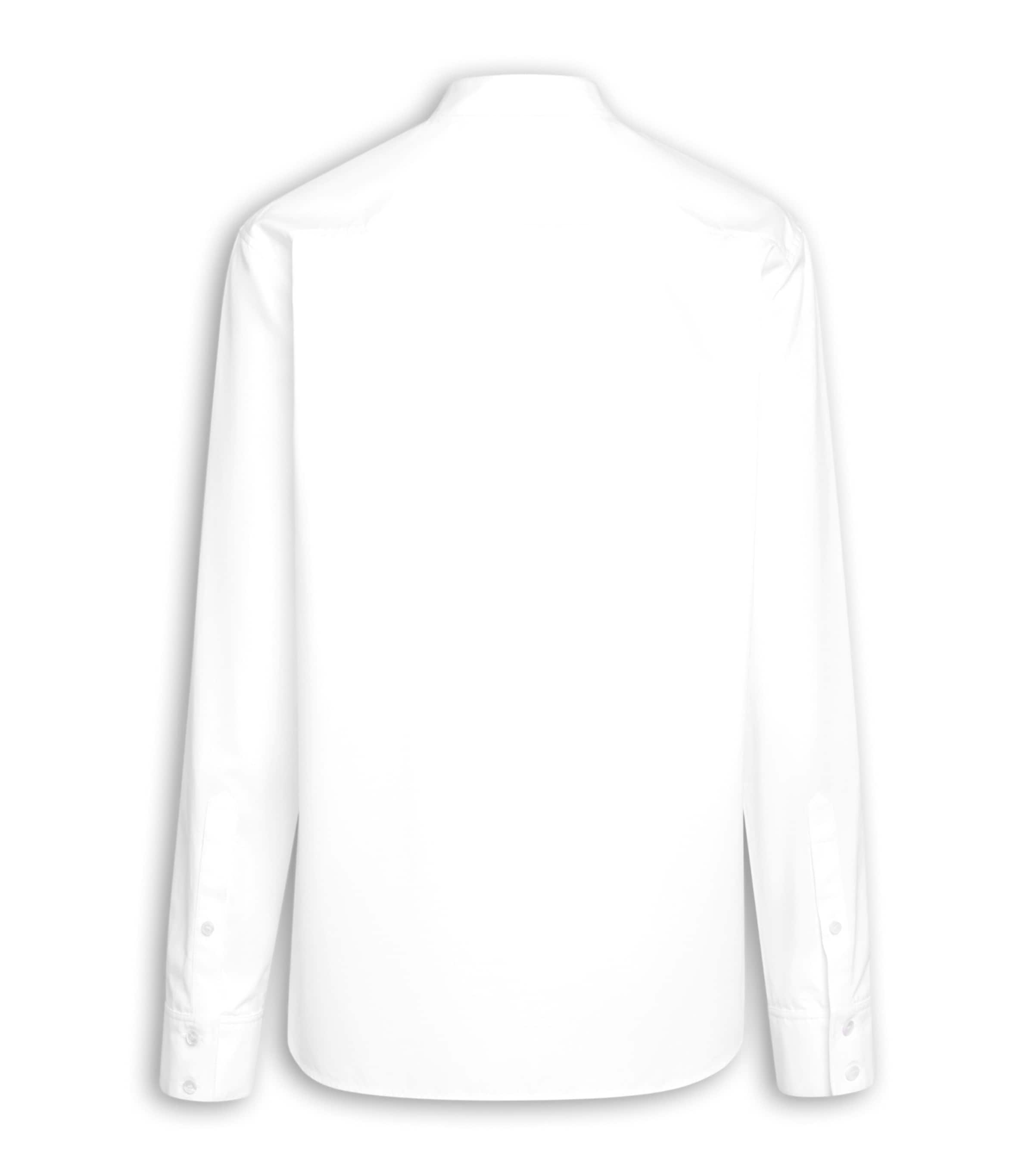 Cotton Poplin Plastron Shirt BLANC Image 2