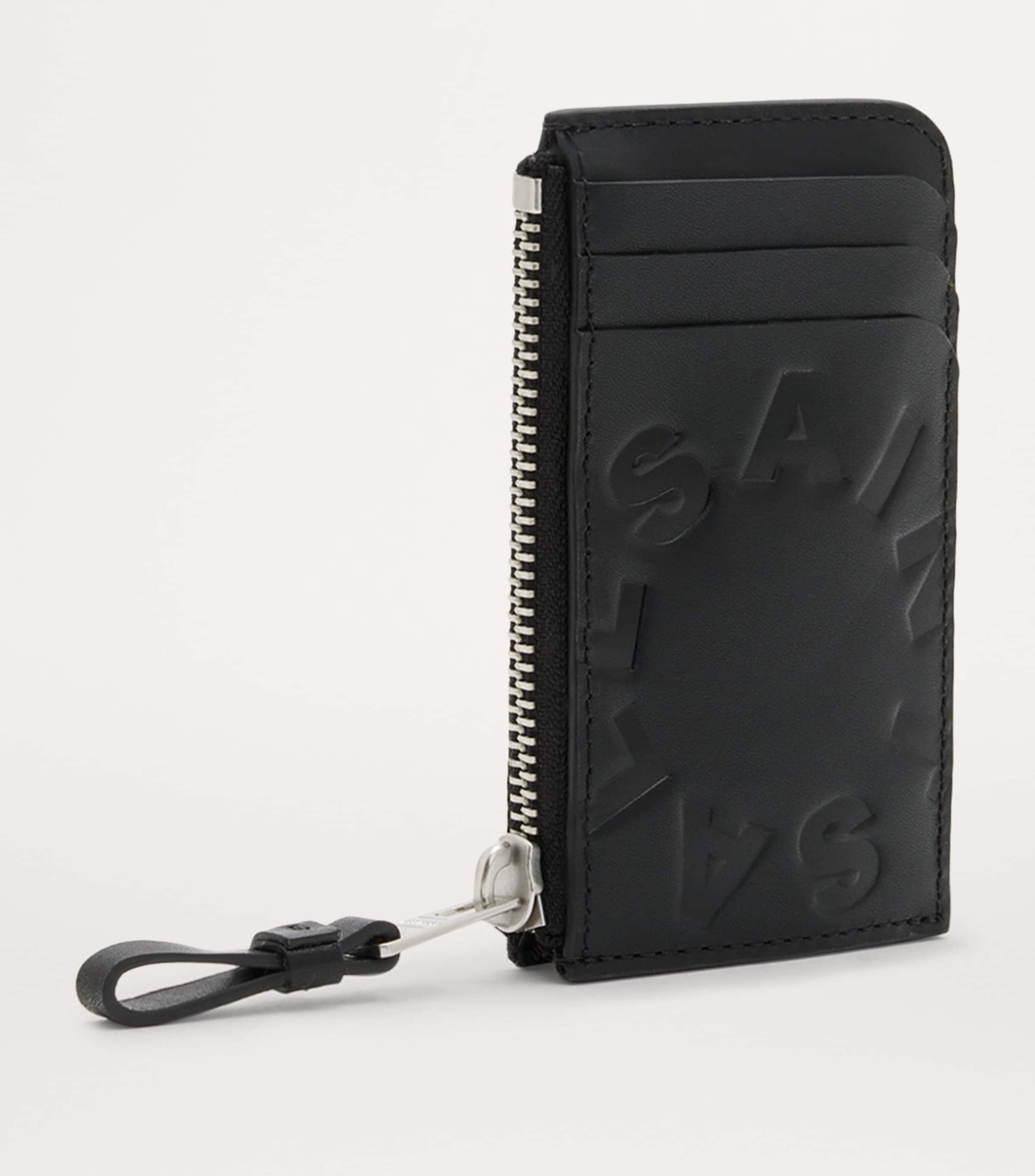 Leather Tierra Isamu Card Holder BLACK Image 2