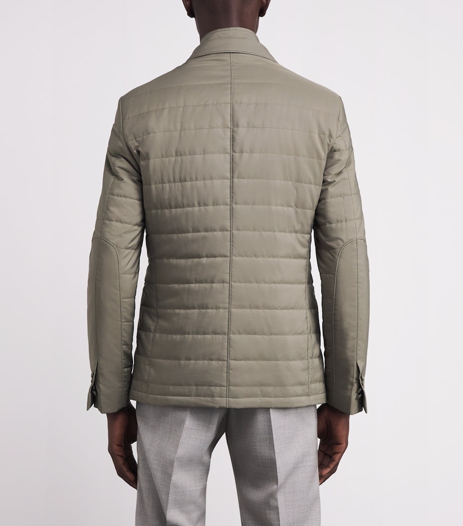 Technical Hybrid Blazer Jacket 050 GREEN COLOURED Image 4