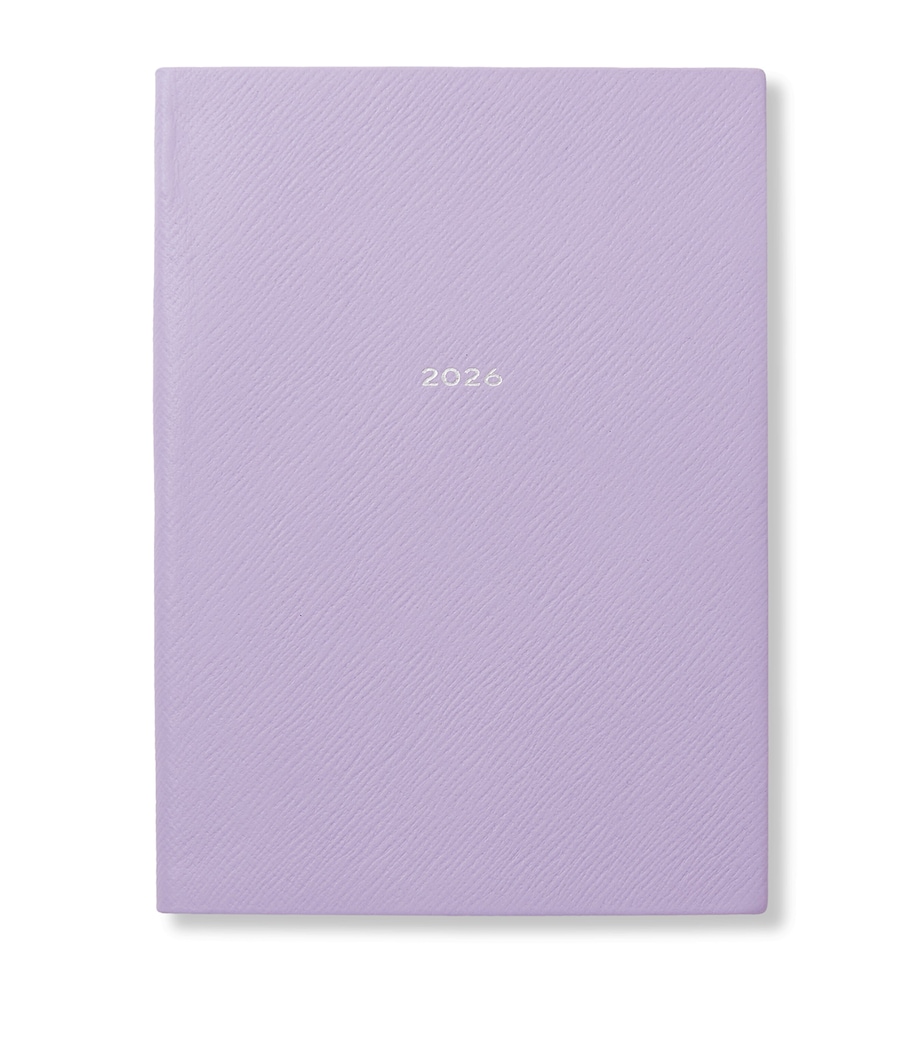 Leather Soho A5 2026 Diary LILAC Image 1