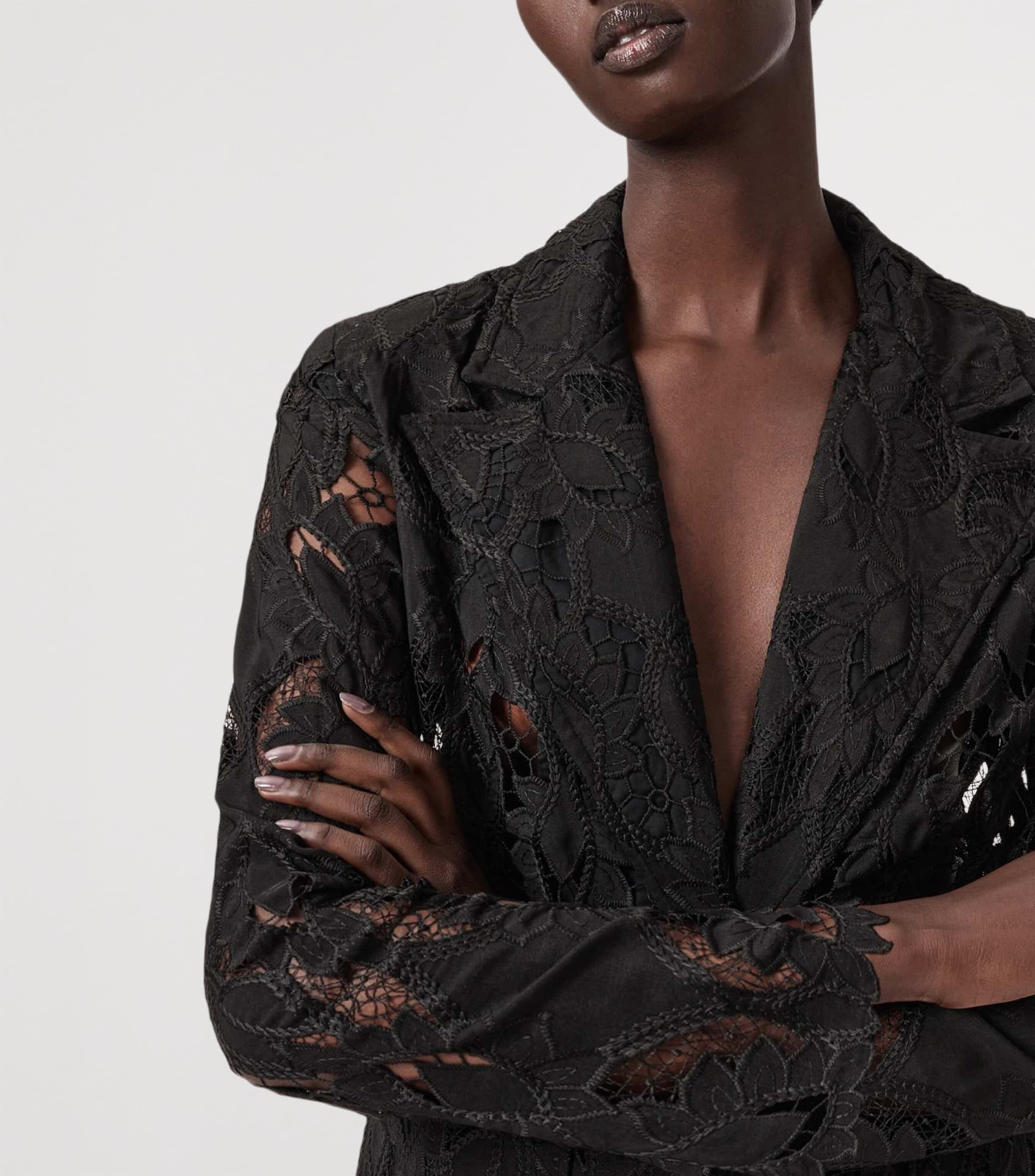 Charli Embroidered Blazer BLACK Image 7